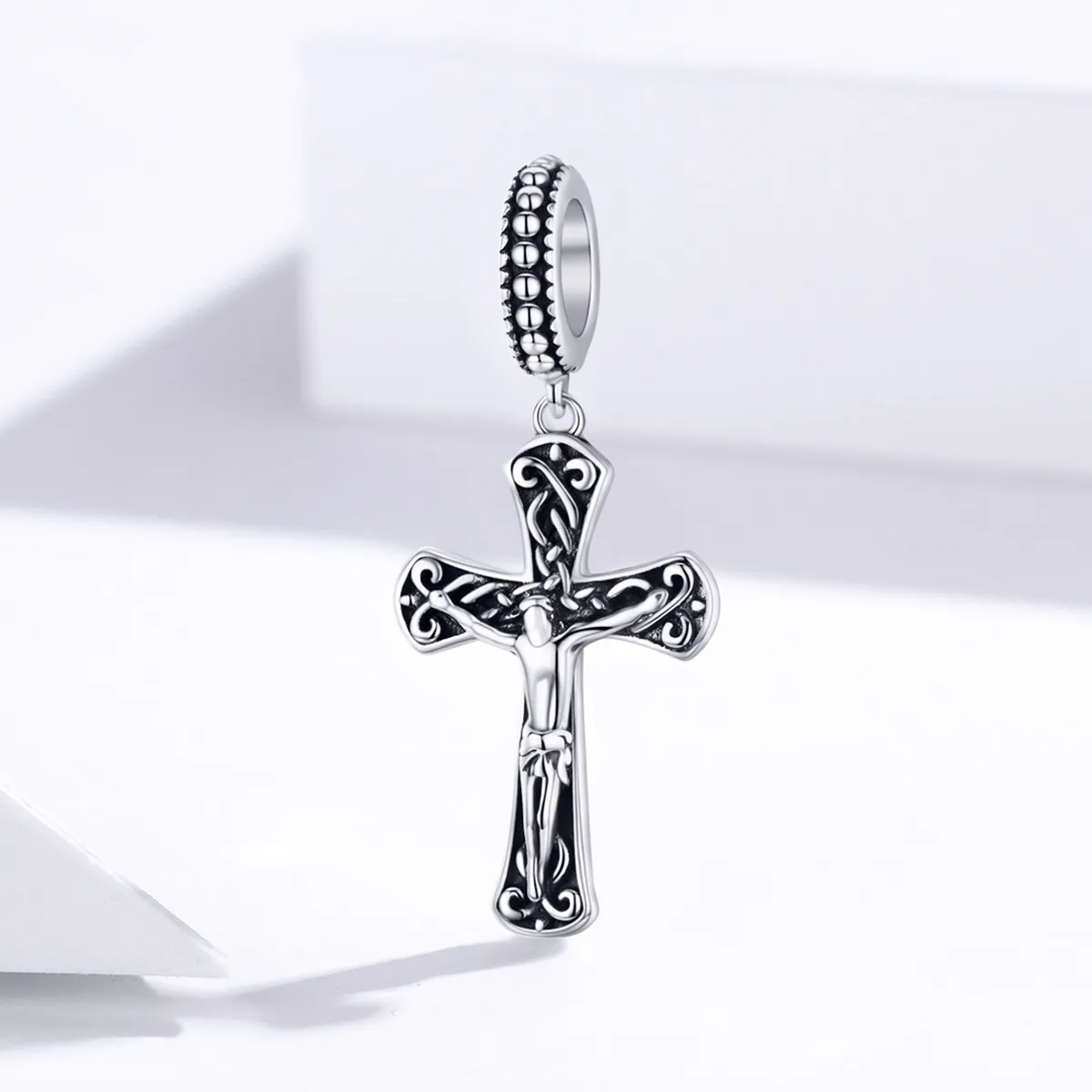 Pandora Style Silver The Cross of Jesus Dangle - SCC1407
