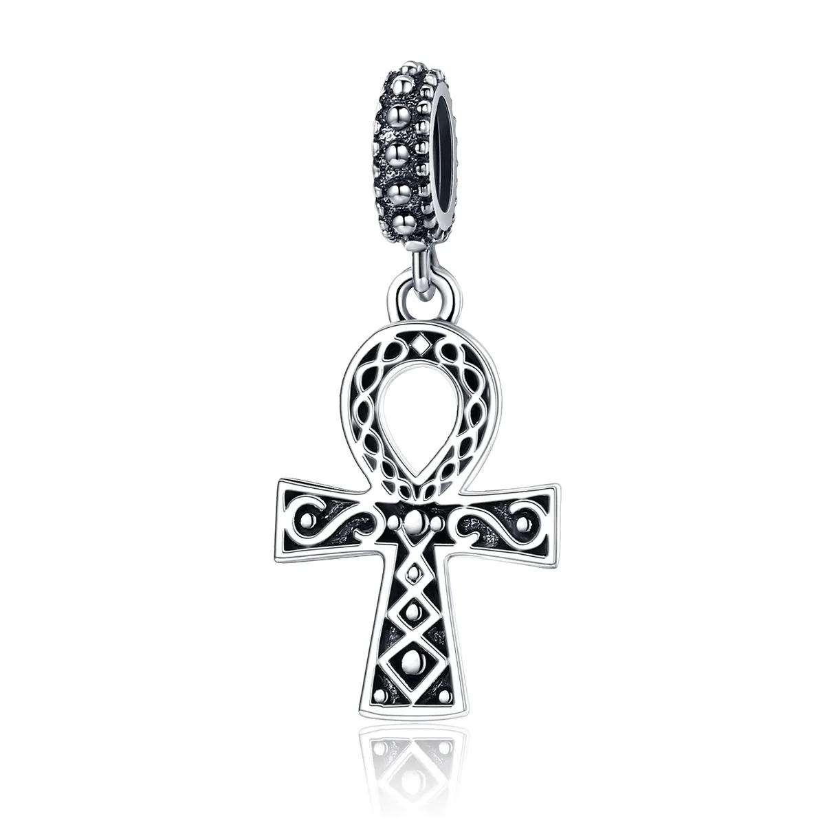 Pandora Style Silver The Cross of The Power of Retro Faith Dangle - SCC185