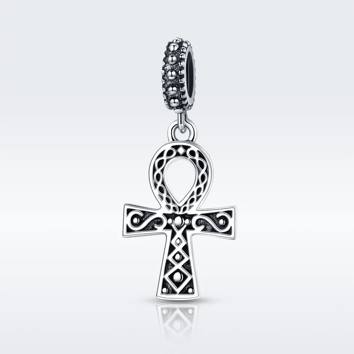 Pandora Style Silver The Cross of The Power of Retro Faith Dangle - SCC185