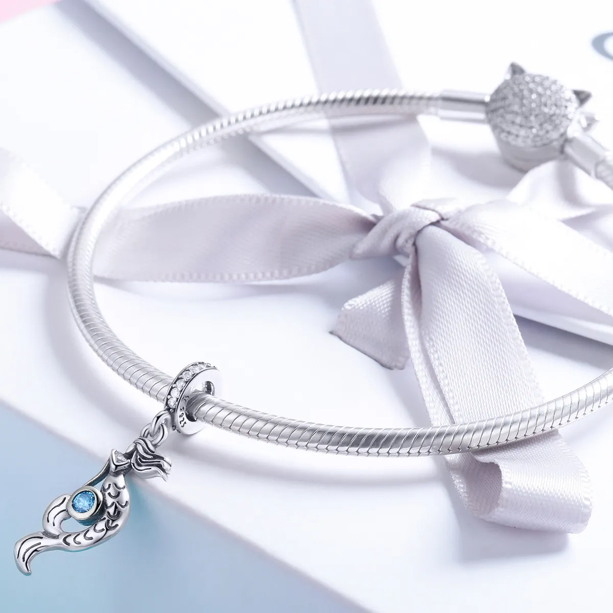 Pandora Style Silver The Thought of Mermaids Dangle - SCC824