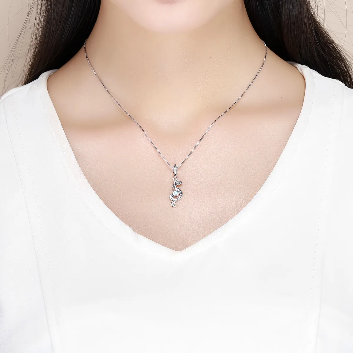 Pandora Style Silver The Thought of Mermaids Dangle - SCC824