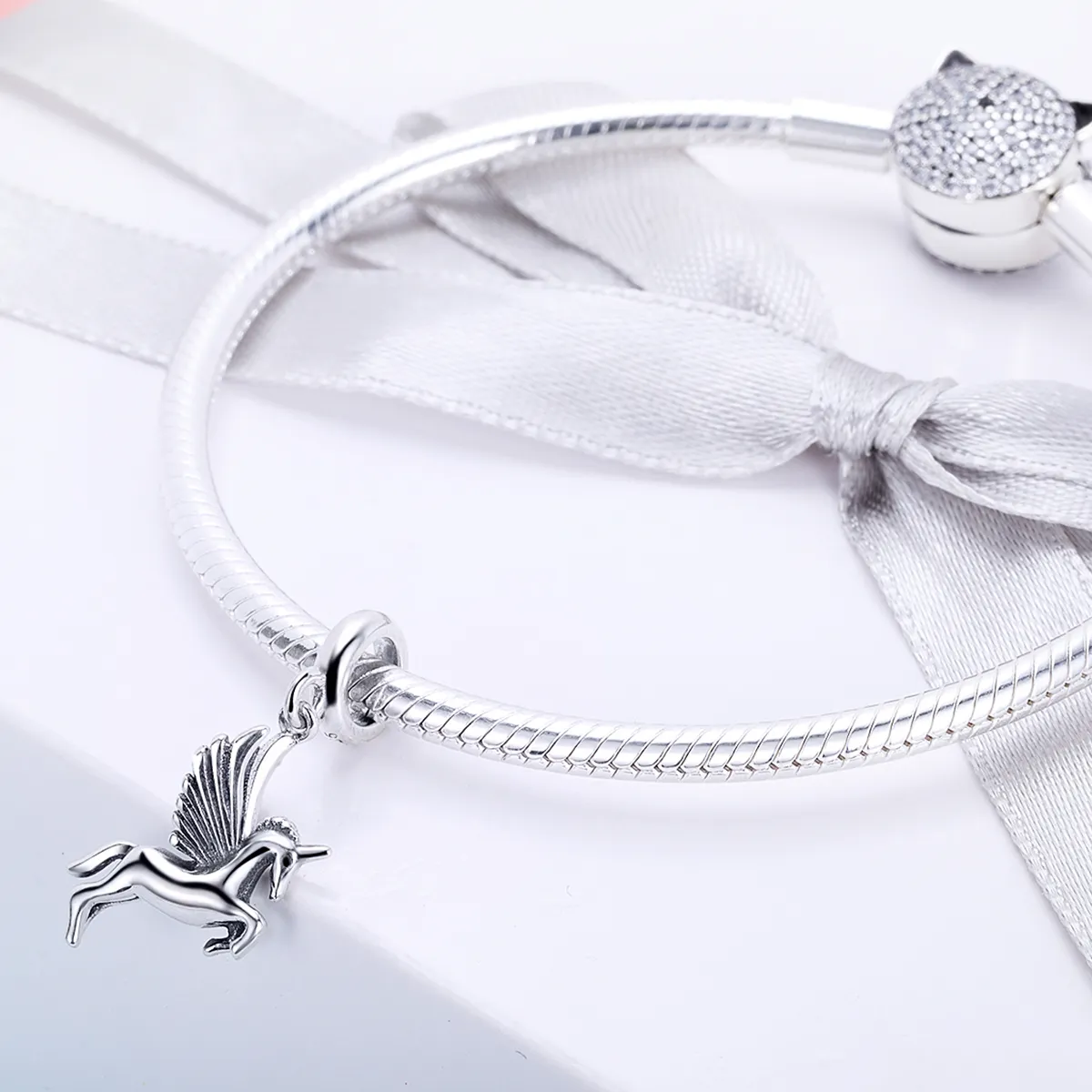 Pandora Style Silver Unicorn Memory Dangle - SCC704