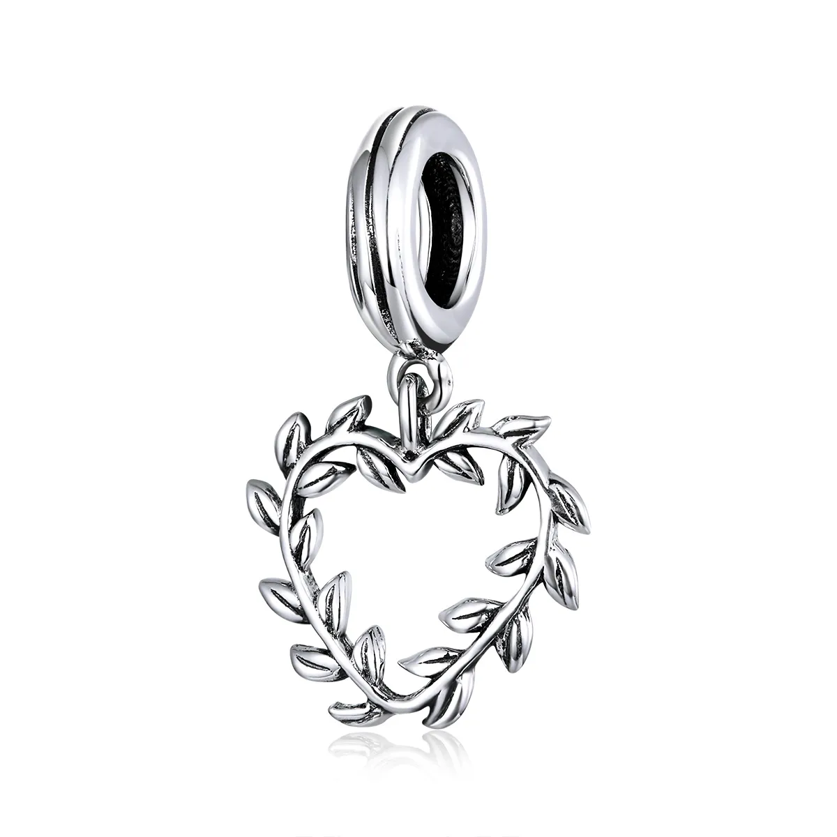 Pandora Style Silver Weave Love Dangle - SCC1520