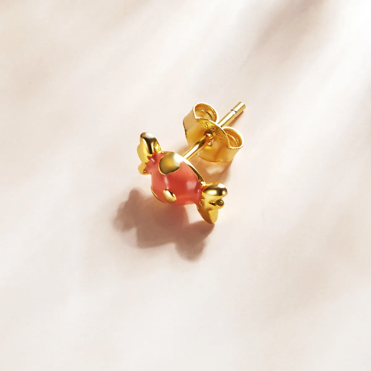 Pandora Style 18ct Gold Plated Candy Stud Earrings - SCE1162