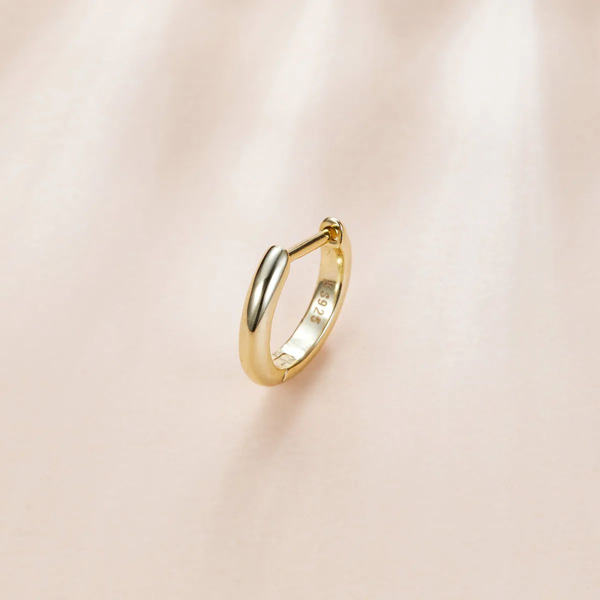 Pandora Style 18ct Gold Plated Simplicity Hoop Earrings - SCE1093
