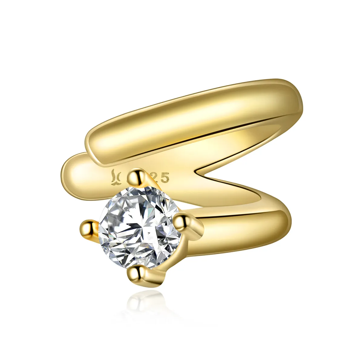 Pandora Style 18ct Gold Plated snake Ear clip - SCE1076