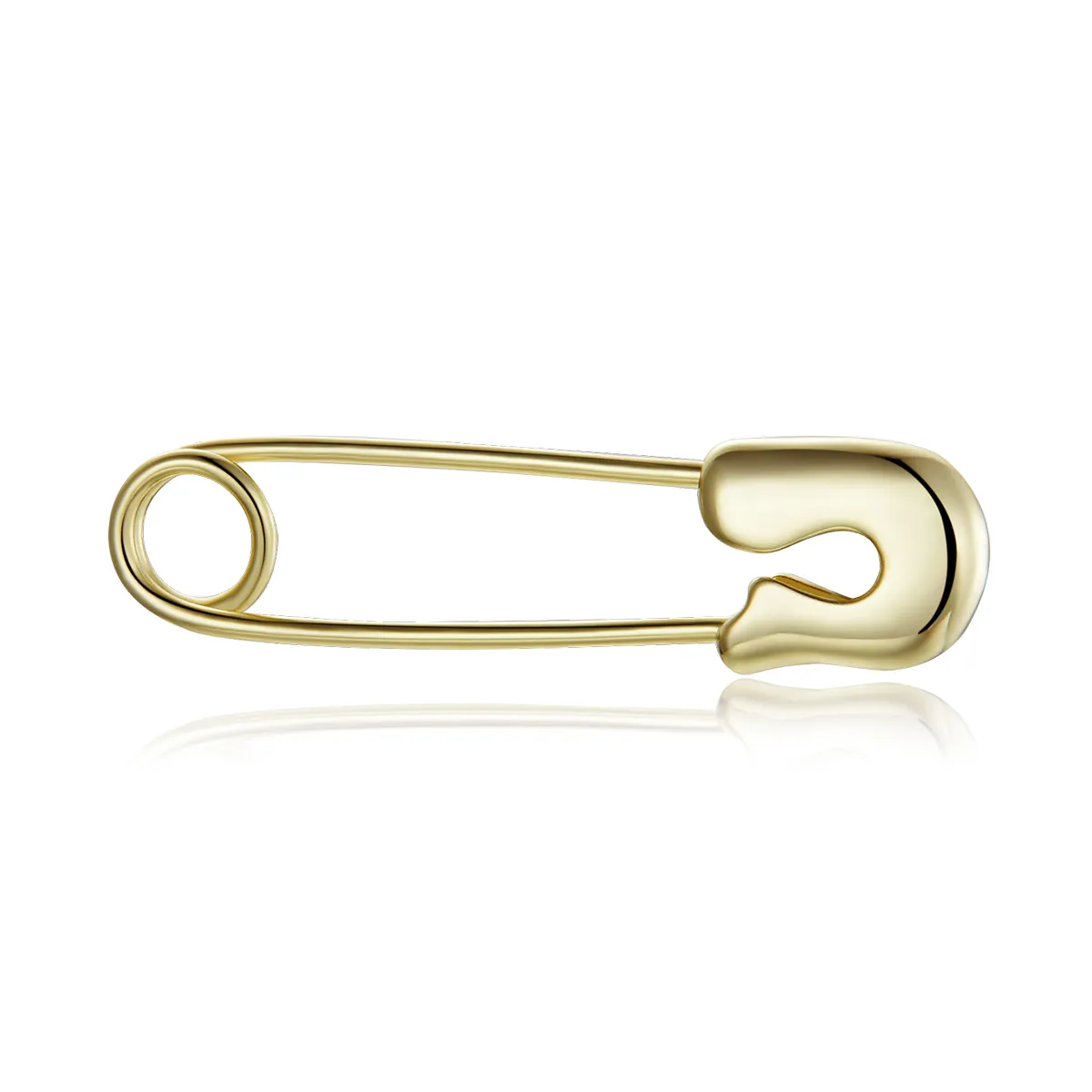 Pandora Style 18ct Gold Plated Snap-Pin Stud-Simple Stud Earrings - SCE1086