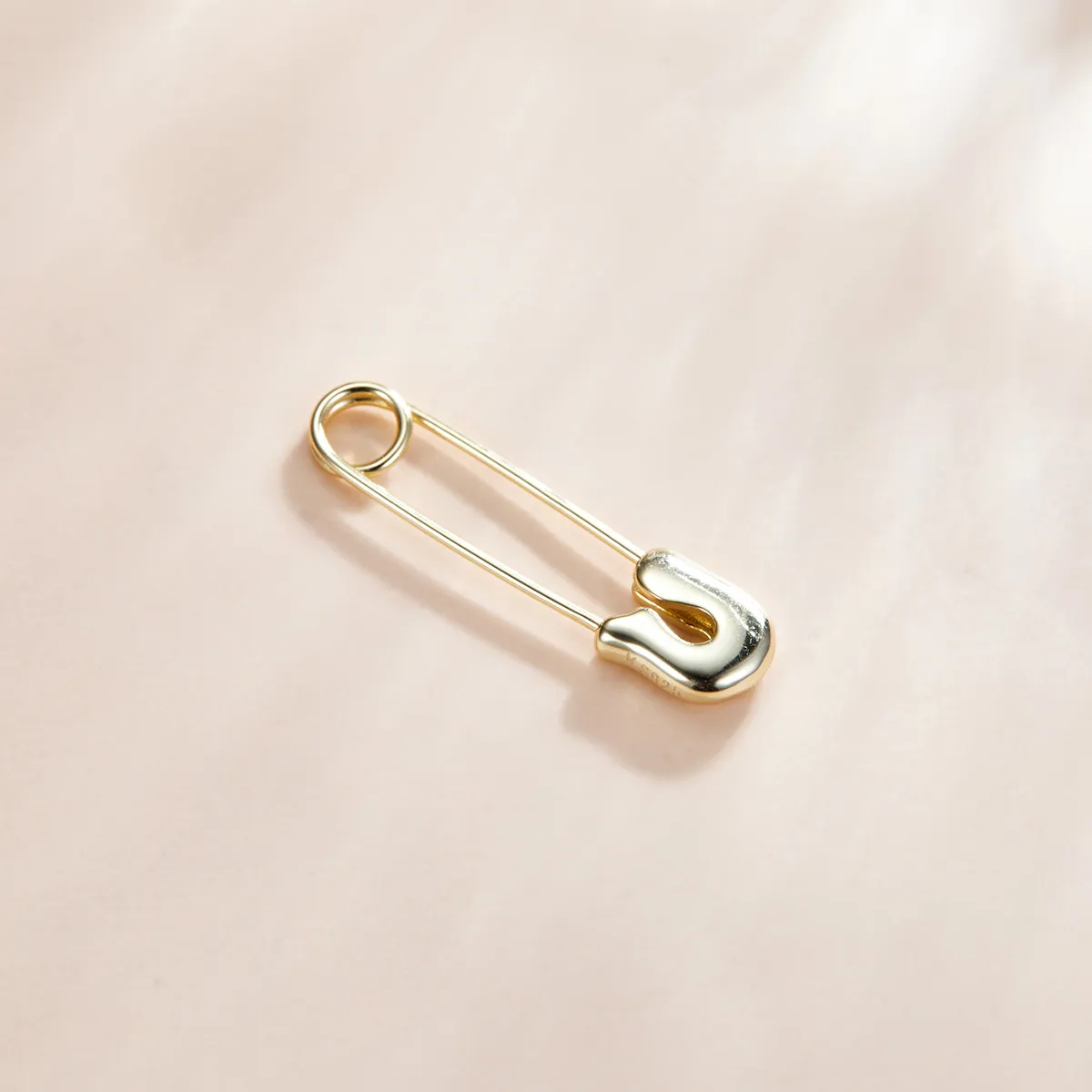 Pandora Style 18ct Gold Plated Snap-Pin Stud-Simple Stud Earrings - SCE1086