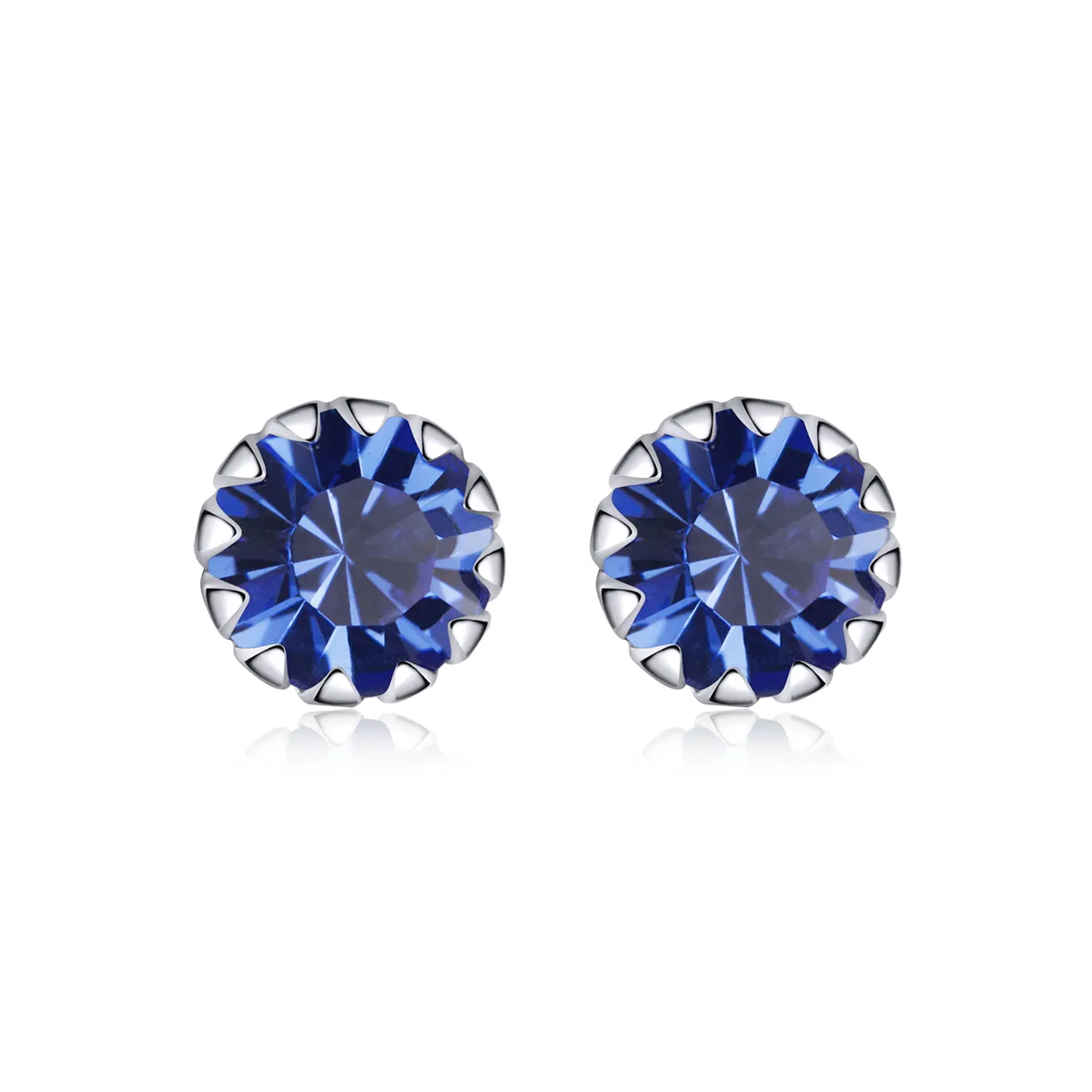 Pandora Style Silver Birthstone September Stud Earrings SCE862 9