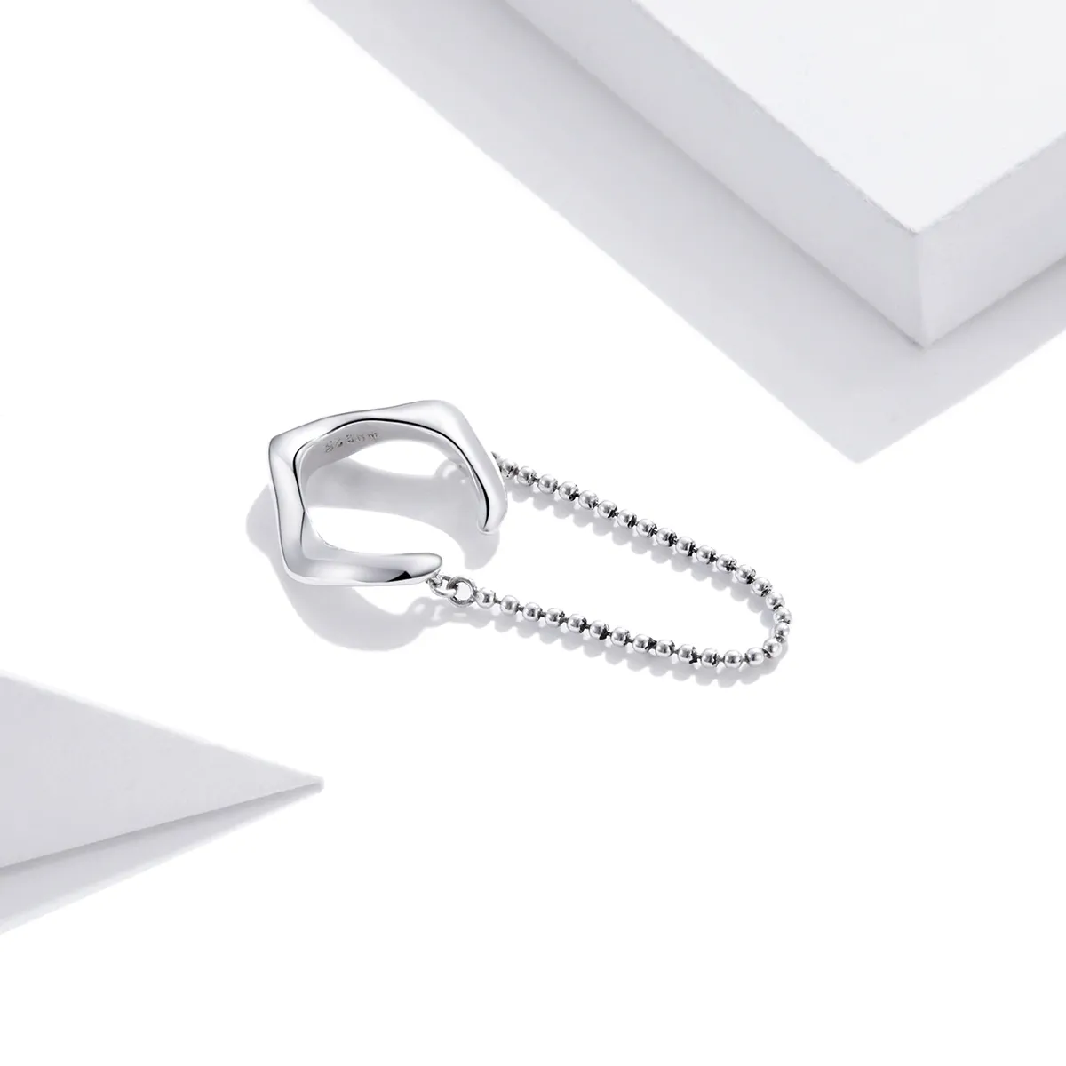 Pandora Style Silver Chain Dangle Earrings - SCE1120
