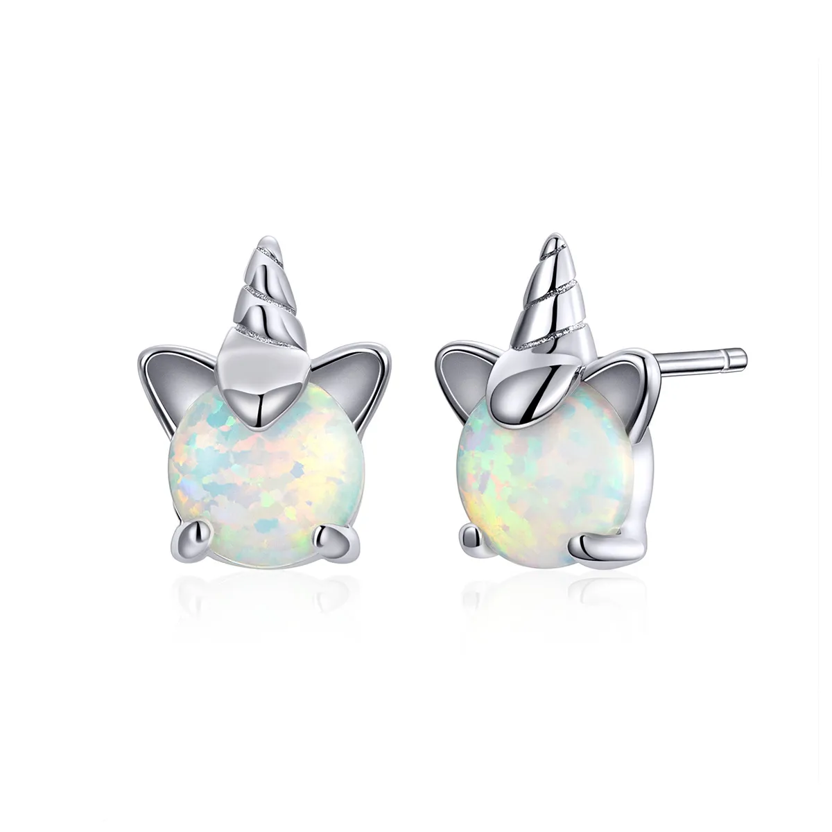 Silver hotsell unicorn earrings