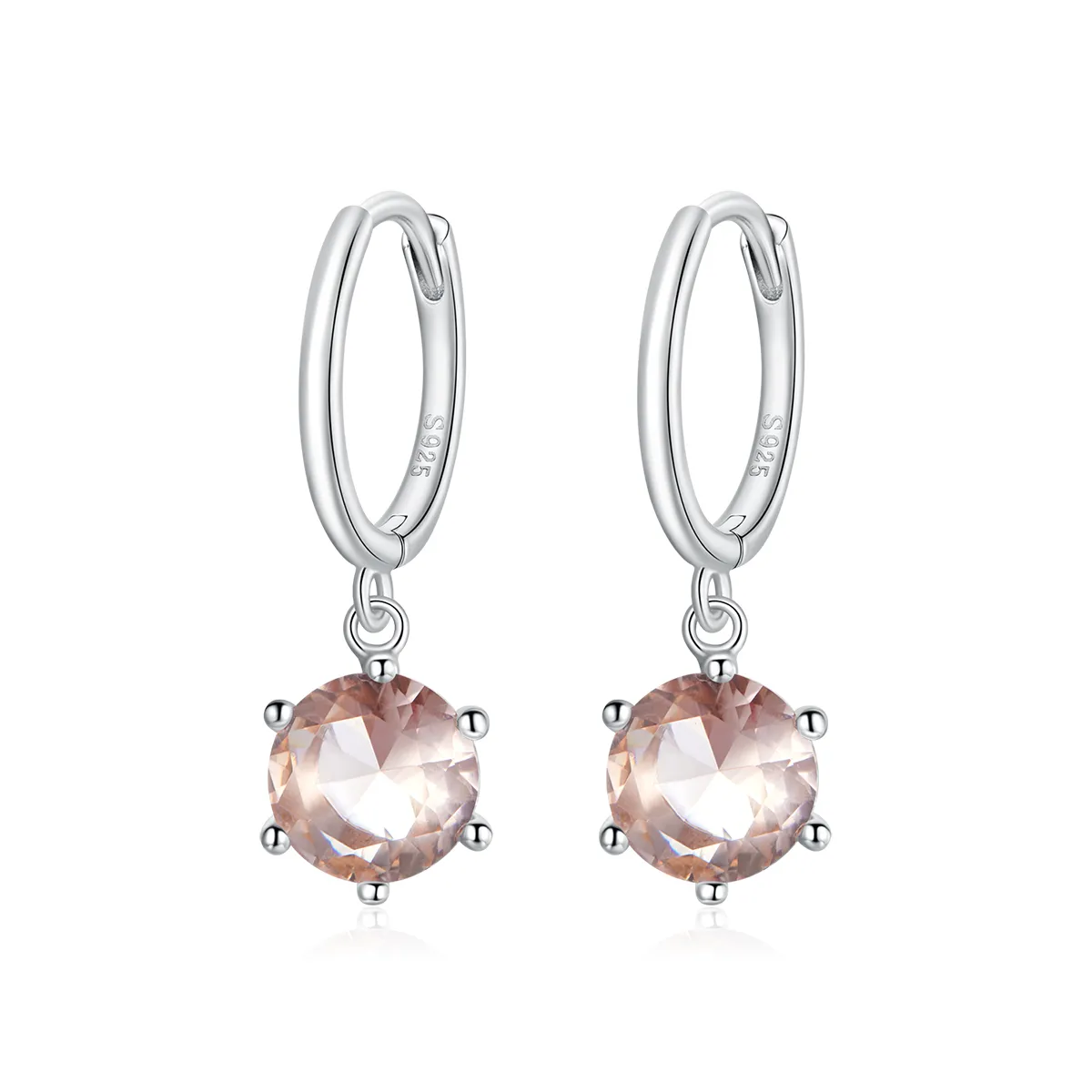 Pandora Style Silver Cz Dangle Earrings - SCE1020-CG