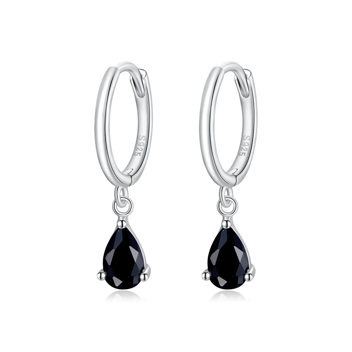 Pandora Style Silver Drop Dangle Earrings - SCE1018-BK