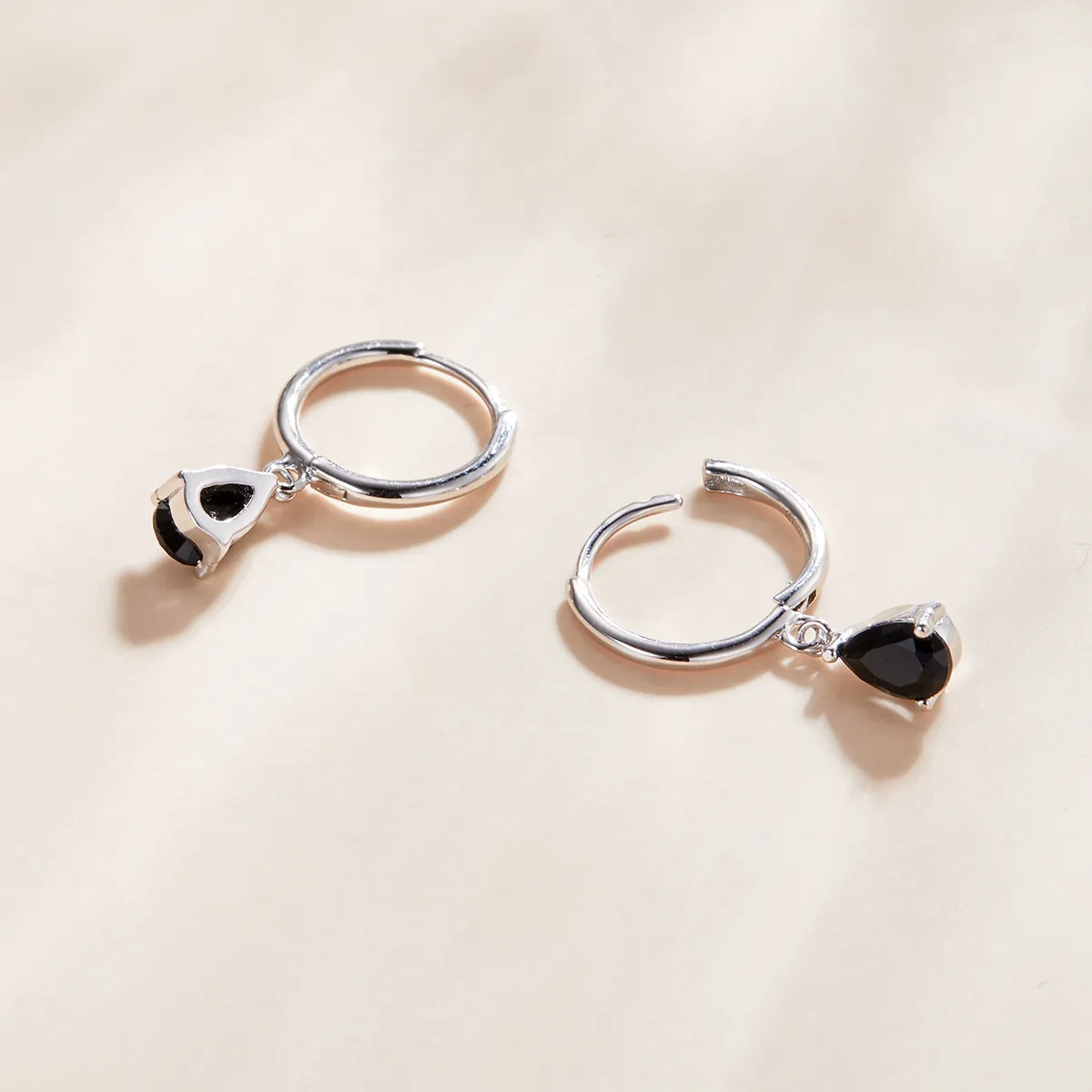 Pandora Style Silver Drop Dangle Earrings - SCE1018-BK