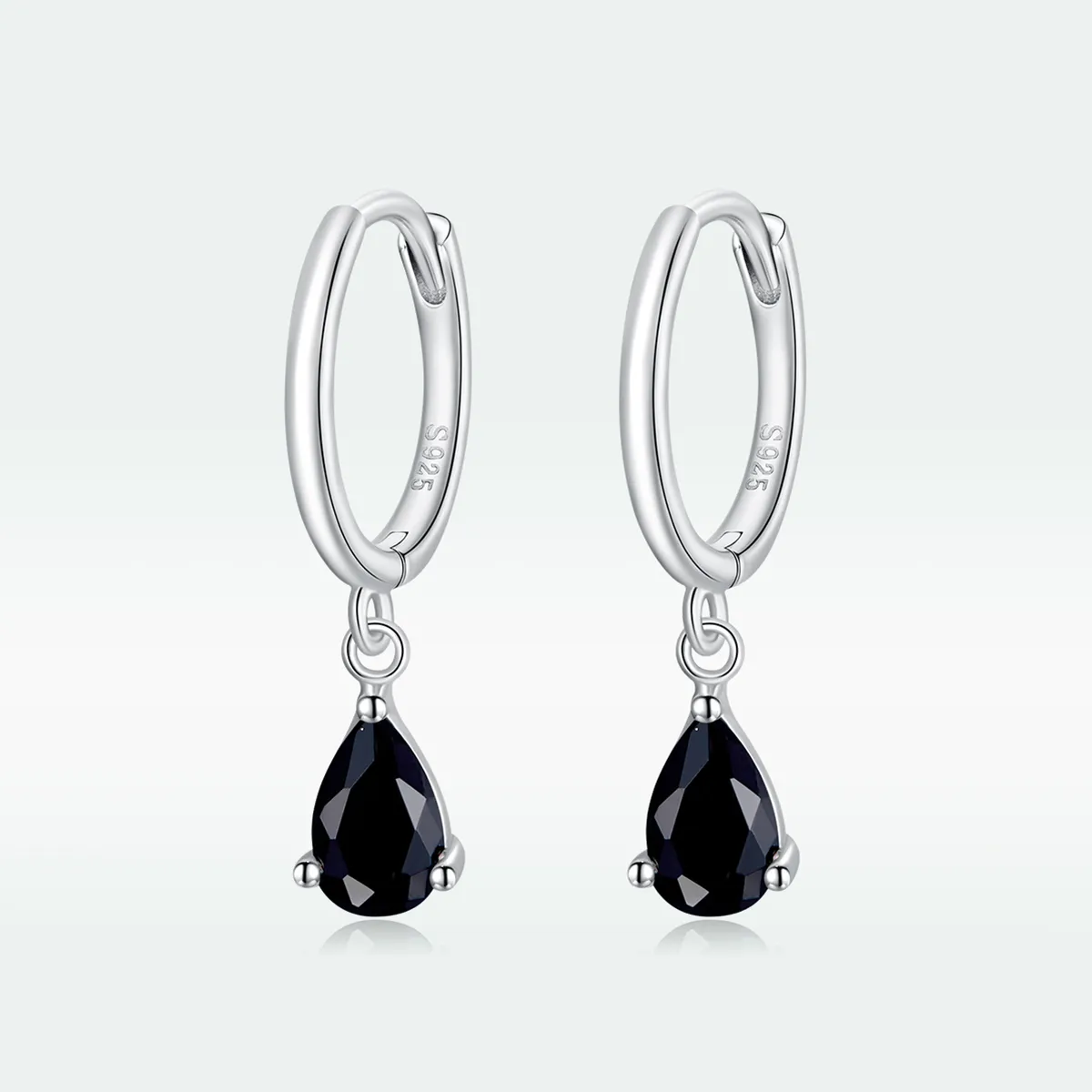 Pandora Style Silver Drop Dangle Earrings - SCE1018-BK