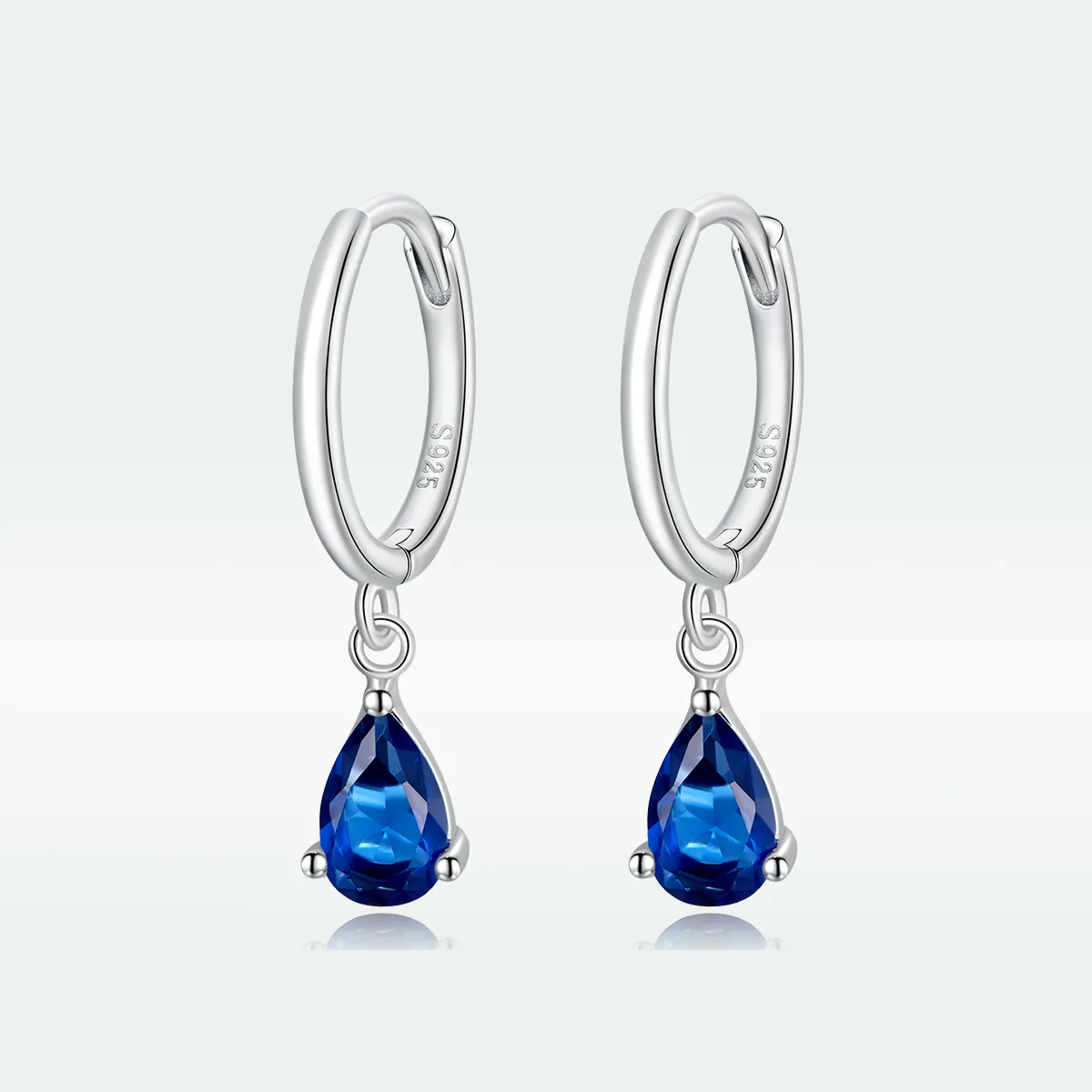 Pandora Style Silver Drop Dangle Earrings - SCE1018-BU