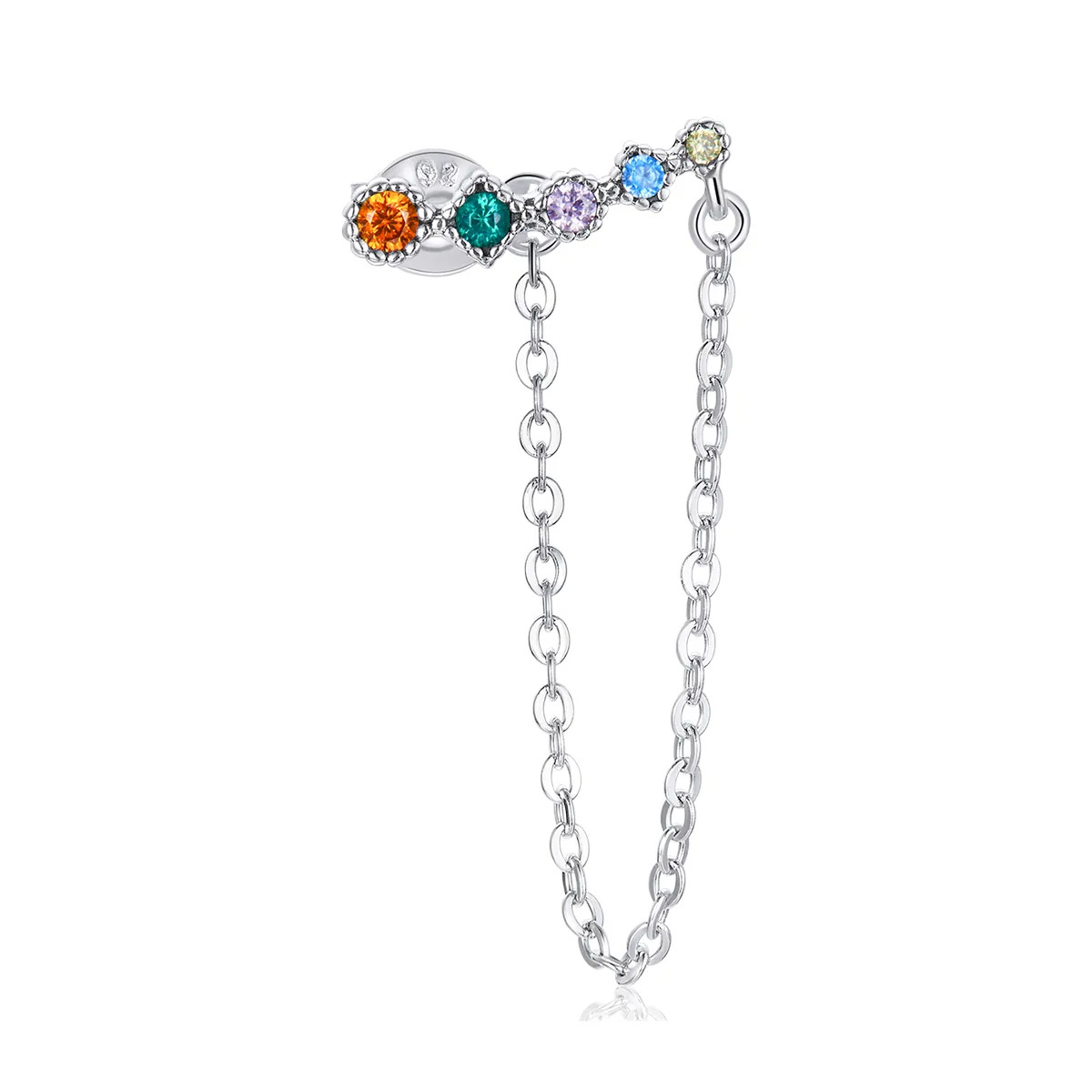 Pandora Style Silver Goddess Dangle Earrings - SCE1067