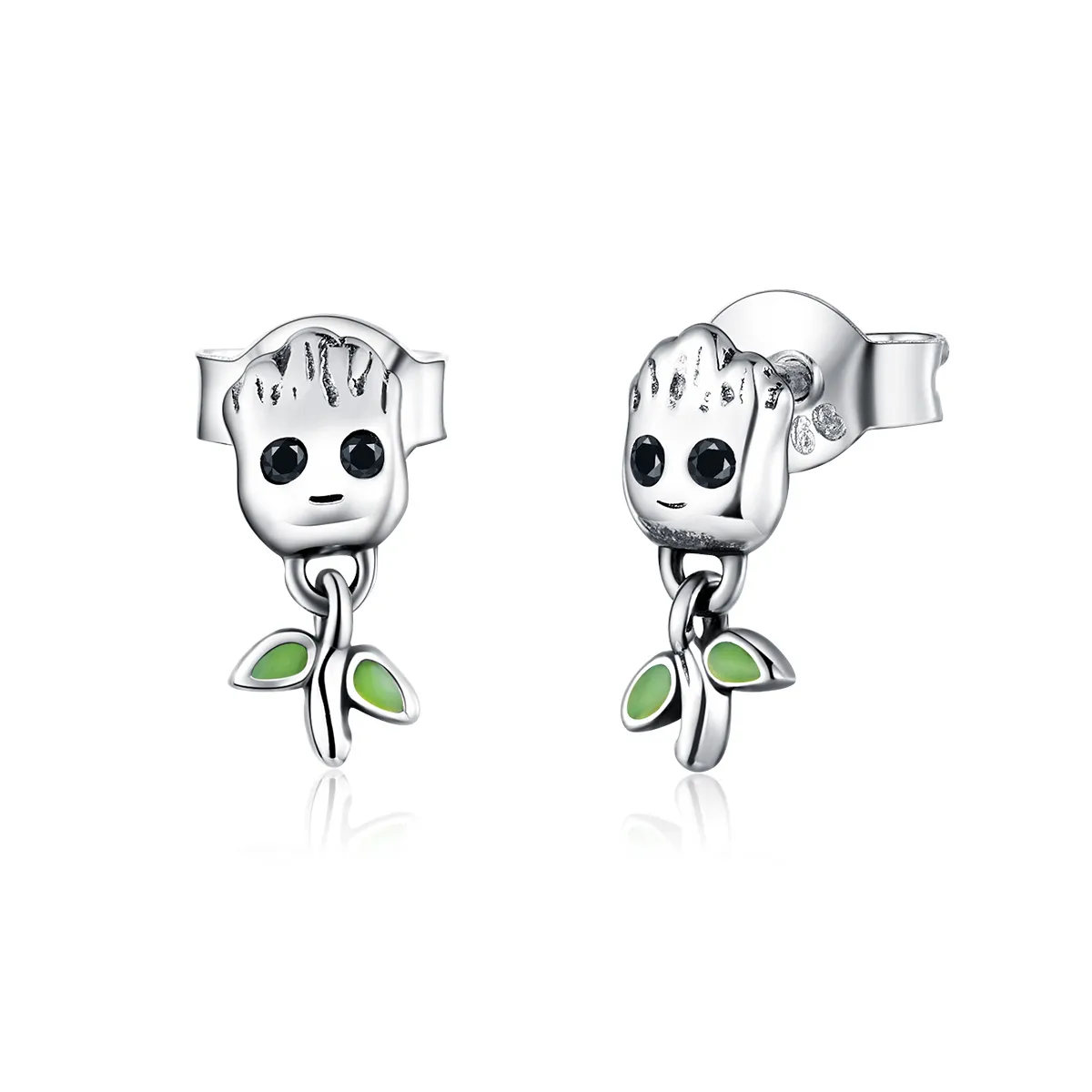 Pandora Style Silver Groot Stud Earrings - SCE900