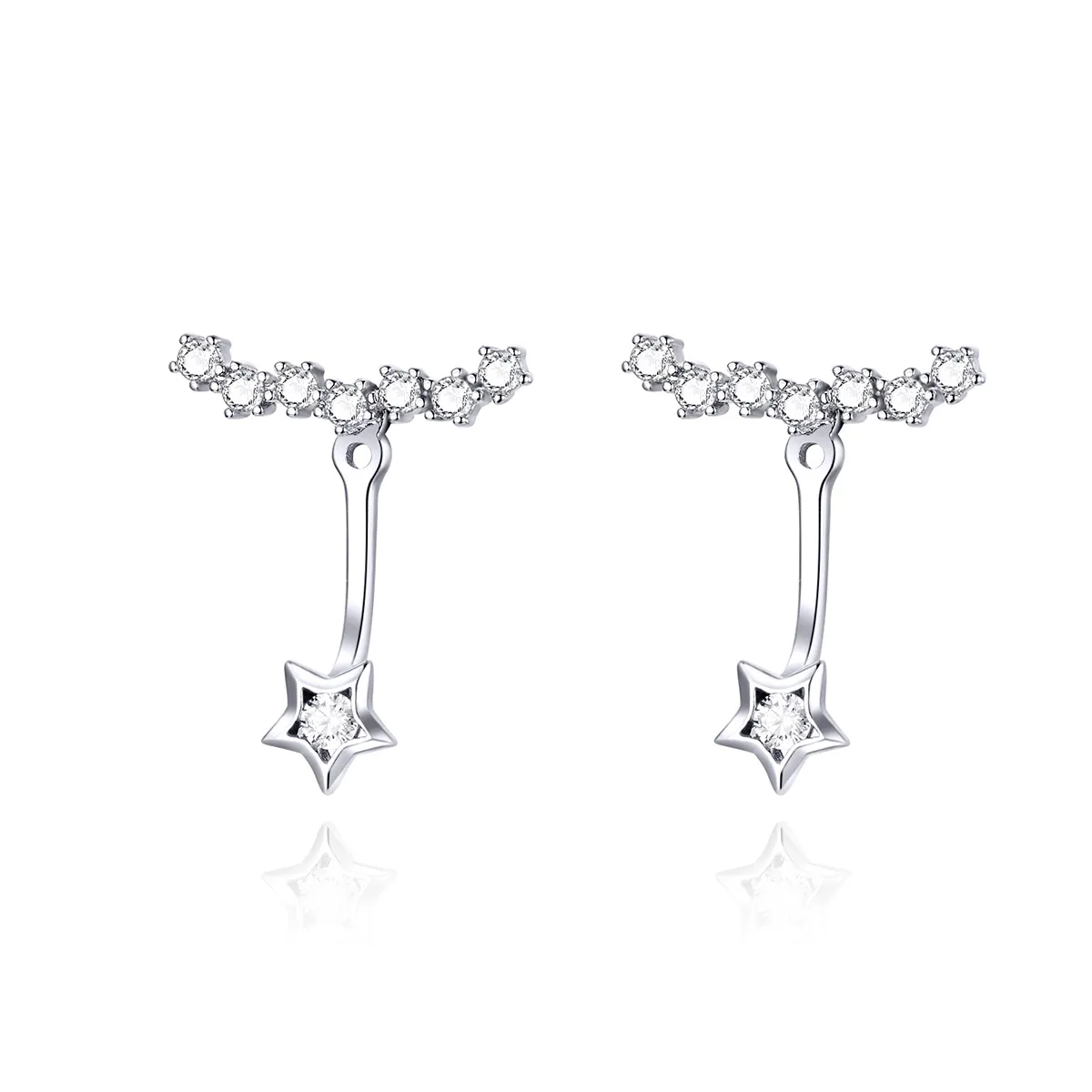 Pandora Style Silver Reminiscences Dangle Earrings - BSE175