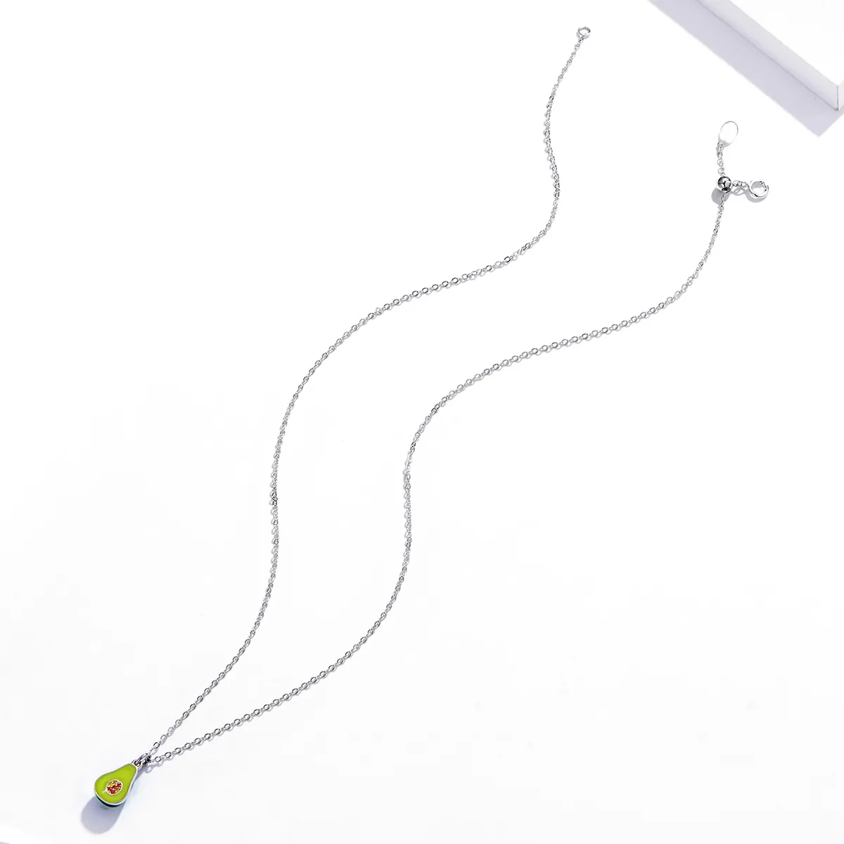 Pandora Style Silver Avocado Pendant Necklace - SCN439