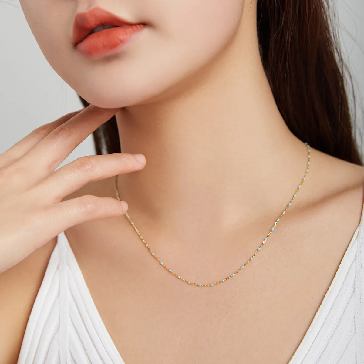 Pandora Style Silver Bohmian Necklaces Chain - SCN452