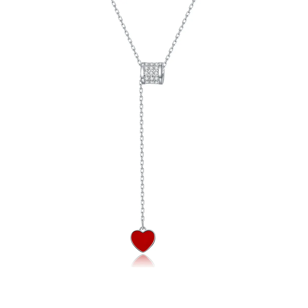 Pandora Style Silver Loving Waist Pendant Necklace - SCN424