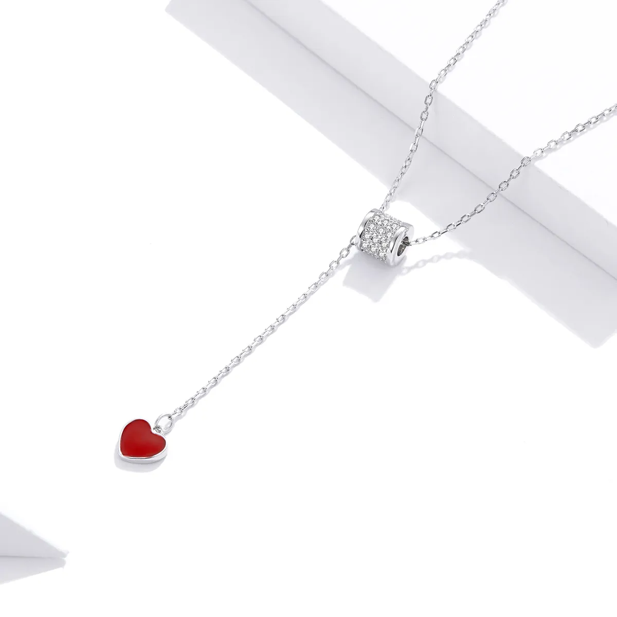 Pandora Style Silver Loving Waist Pendant Necklace - SCN424