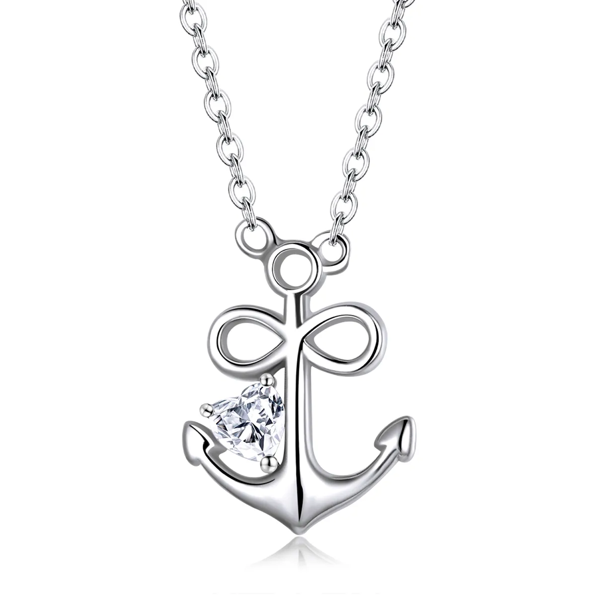 Pandora Style Silver Loyal Love Pendant Necklace - SCN458
