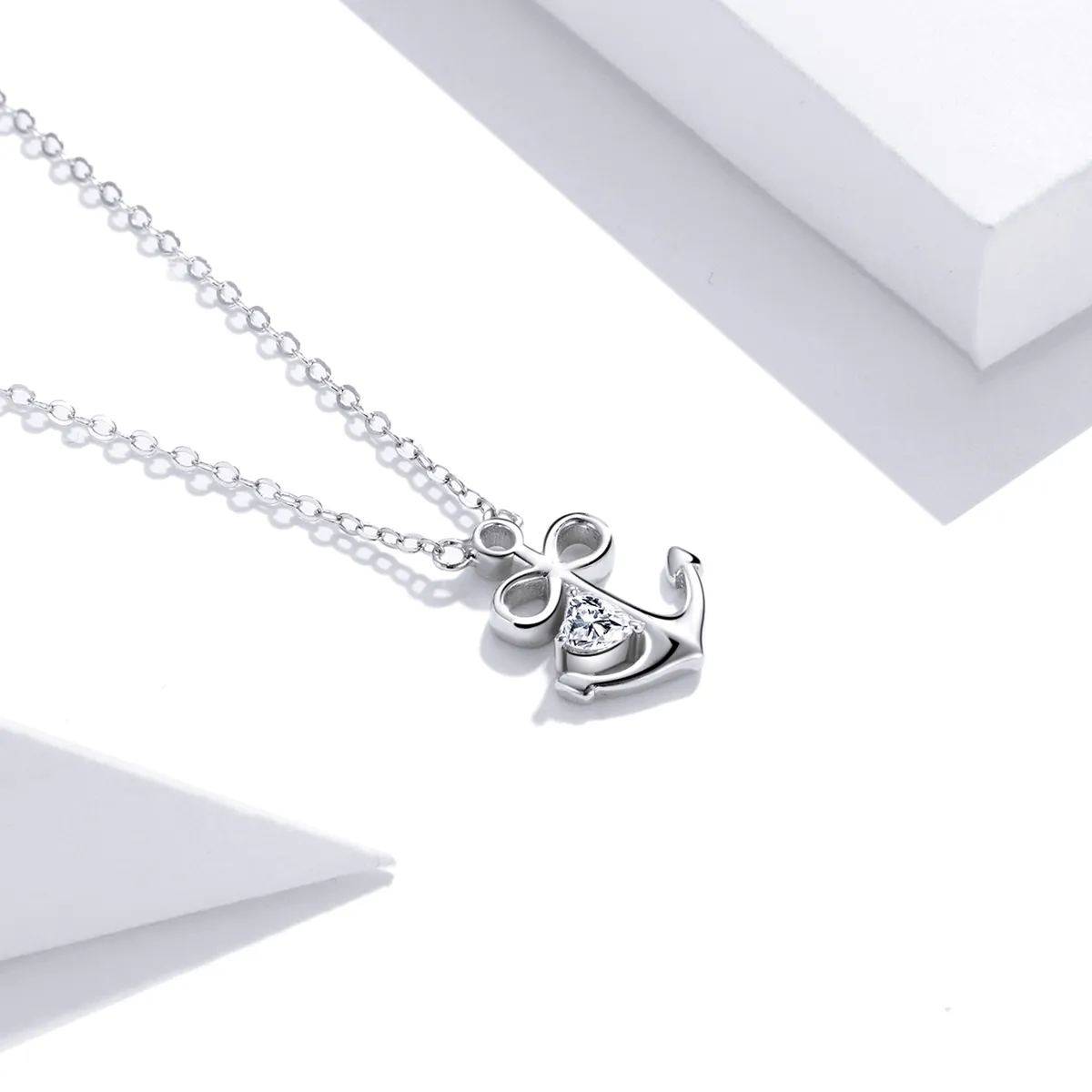 Pandora Style Silver Loyal Love Pendant Necklace - SCN458