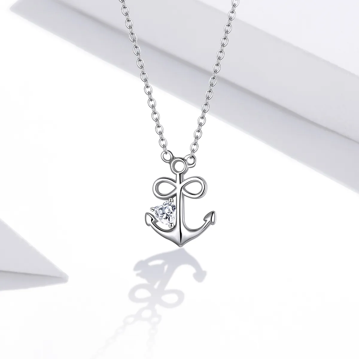 Pandora Style Silver Loyal Love Pendant Necklace - SCN458