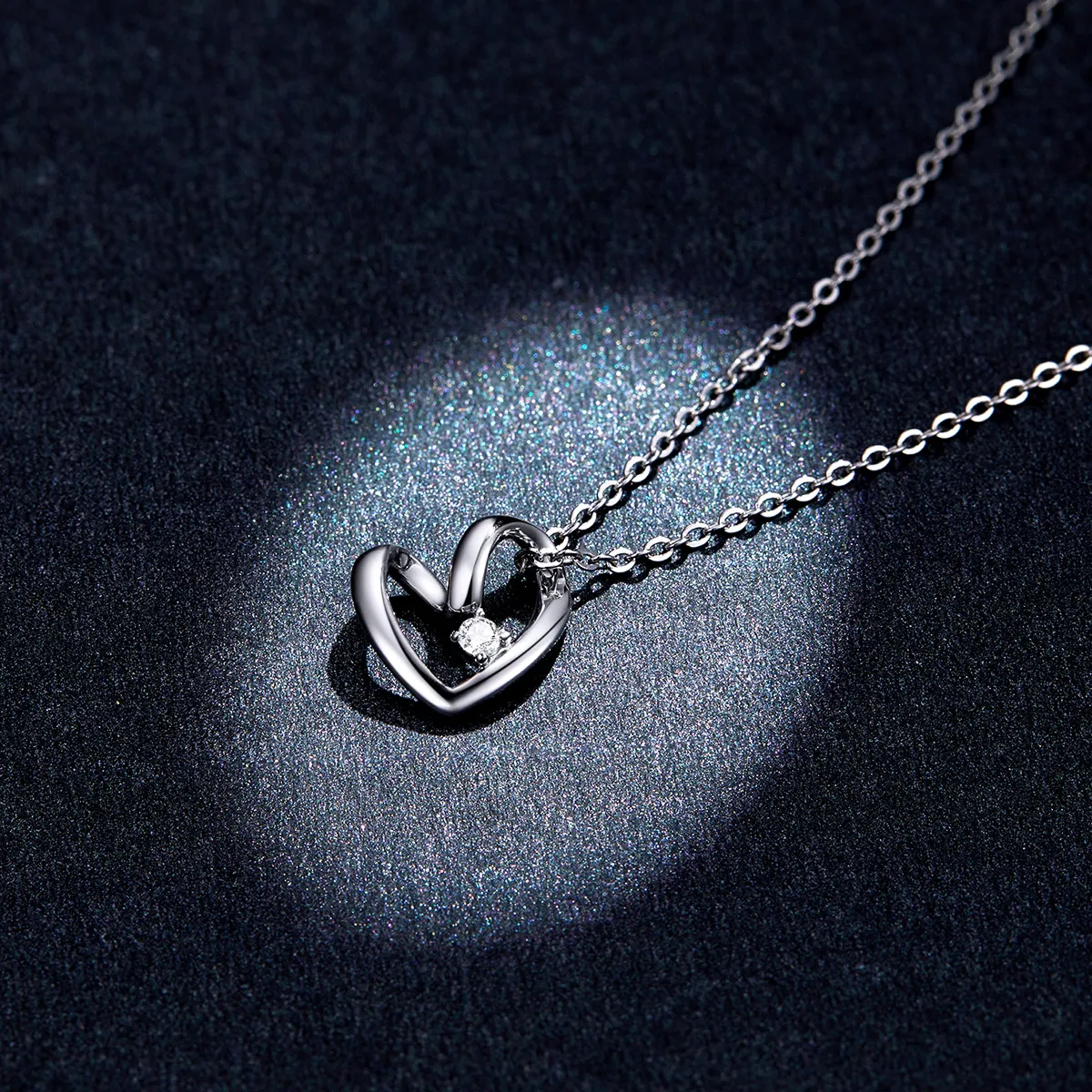 Pandora Style Silver Thanksgiving Heart Pendant Necklace - SCN450
