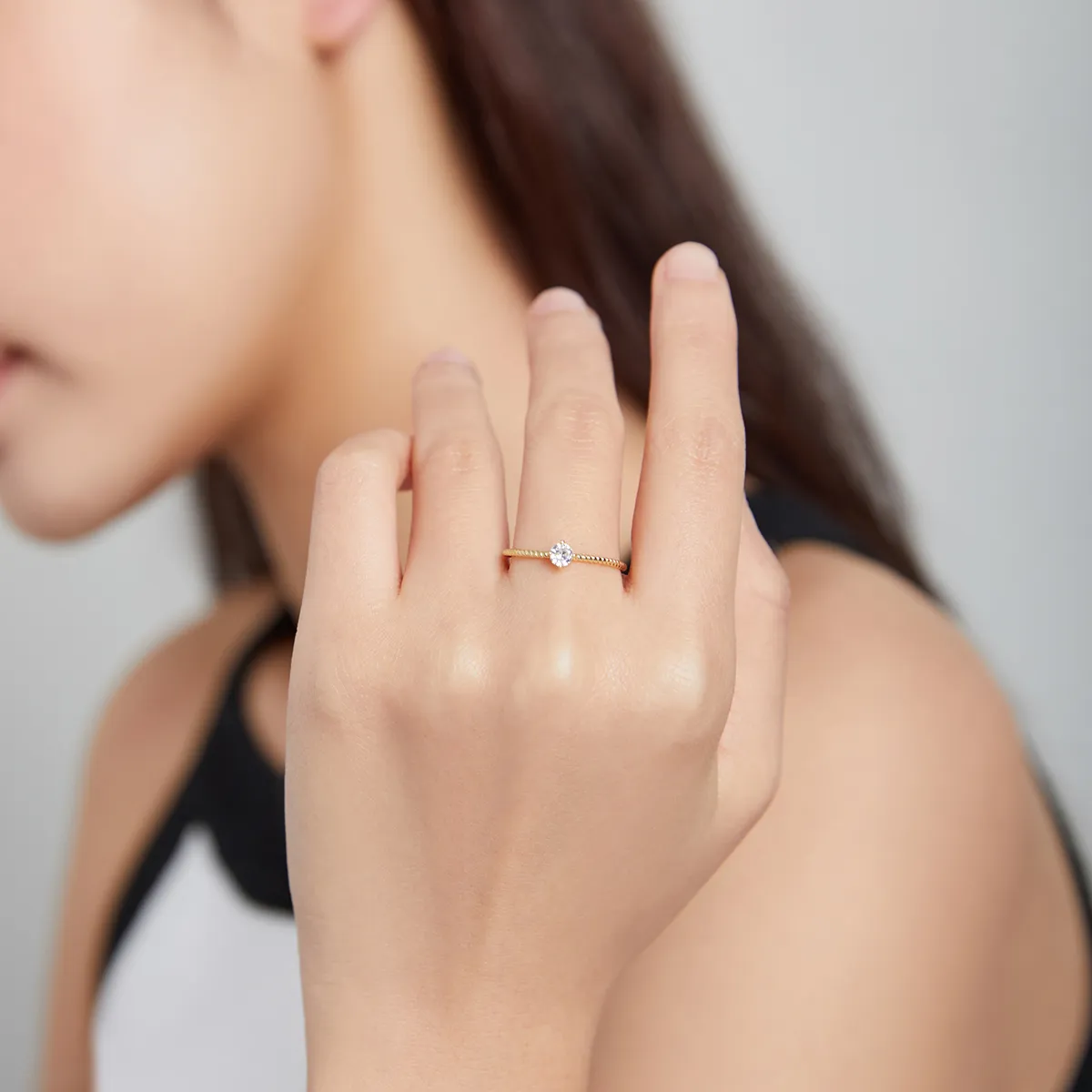 Pandora Style 18ct Gold Plated Timeless Ring - SCR716
