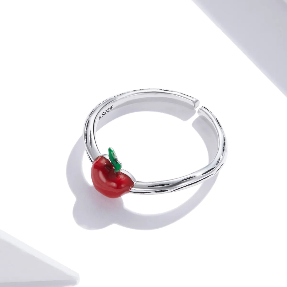 Pandora Style Silver Apple Open Ring - SCR708