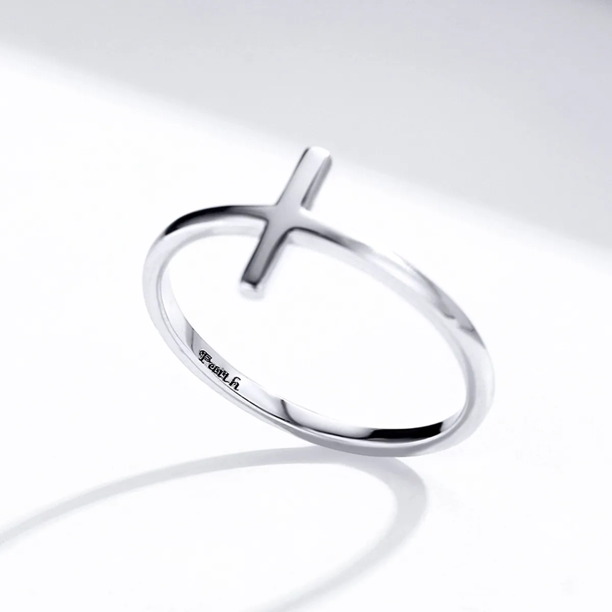 Pandora Style Silver Cross Ring - SCR562