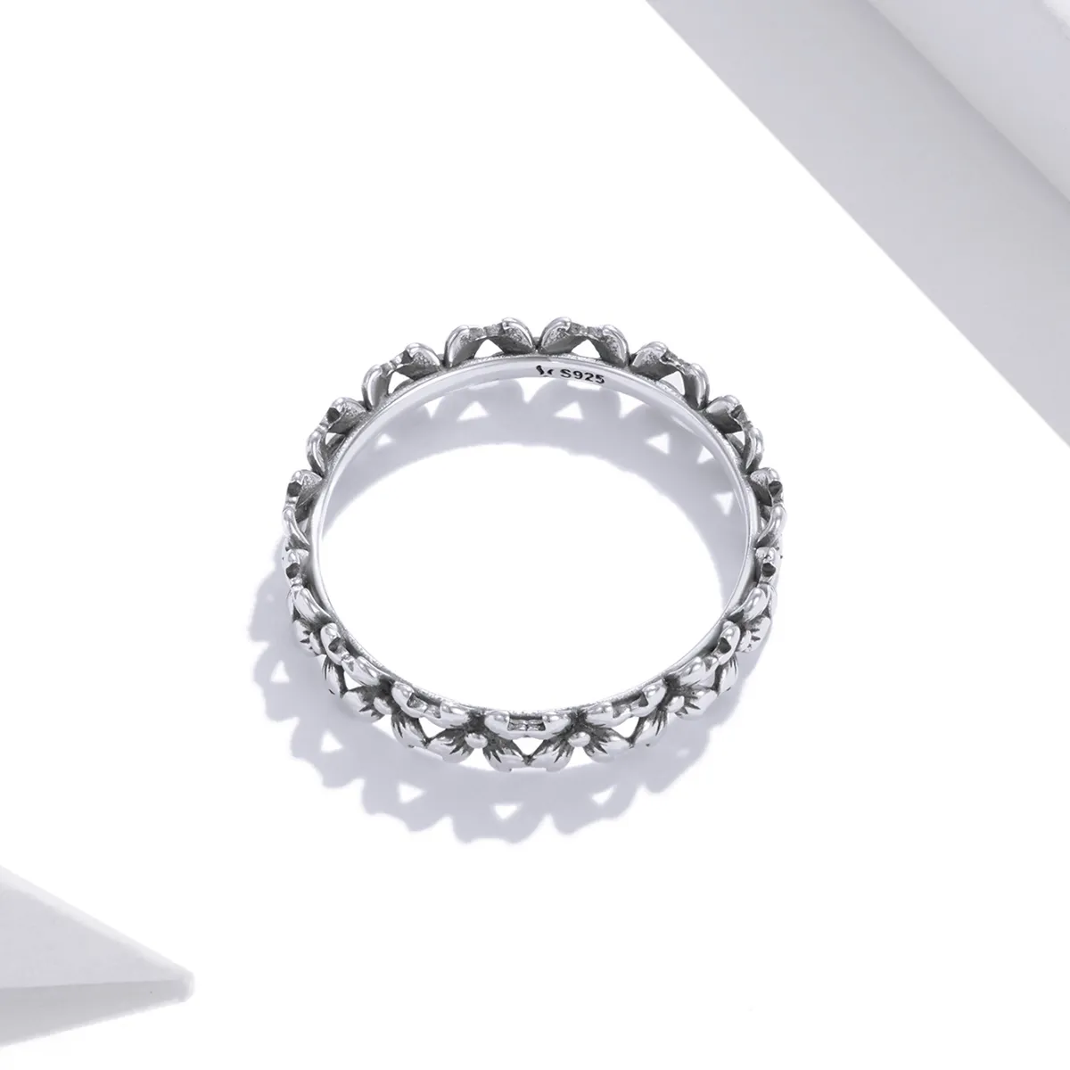 Pandora Style Silver Daisy Chain Ring - SCR724