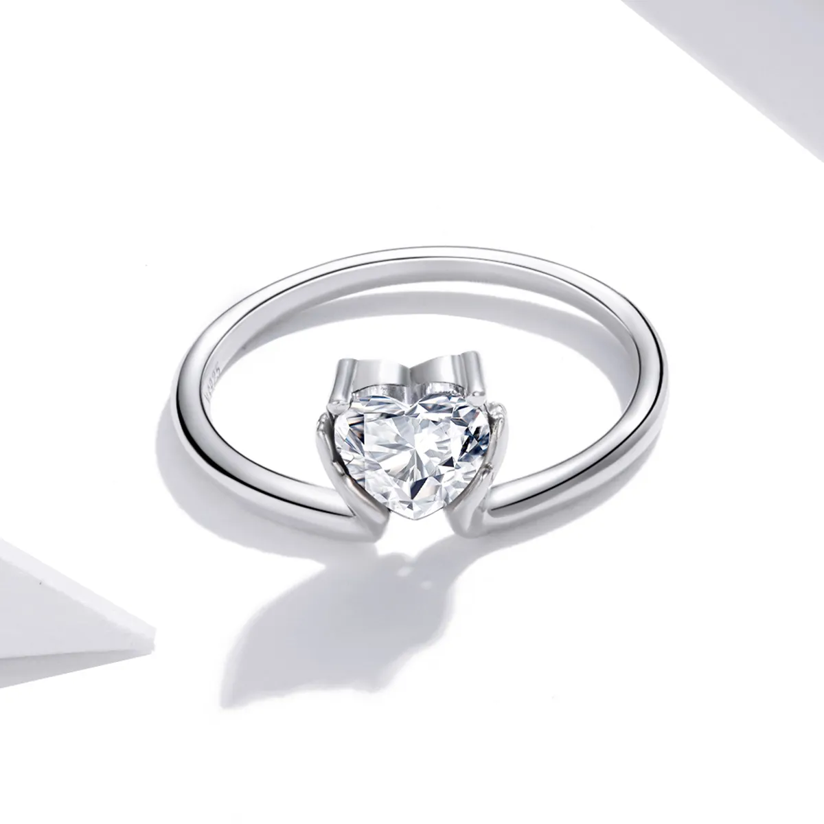 Pandora Style Silver Engagements Ring - SCR729