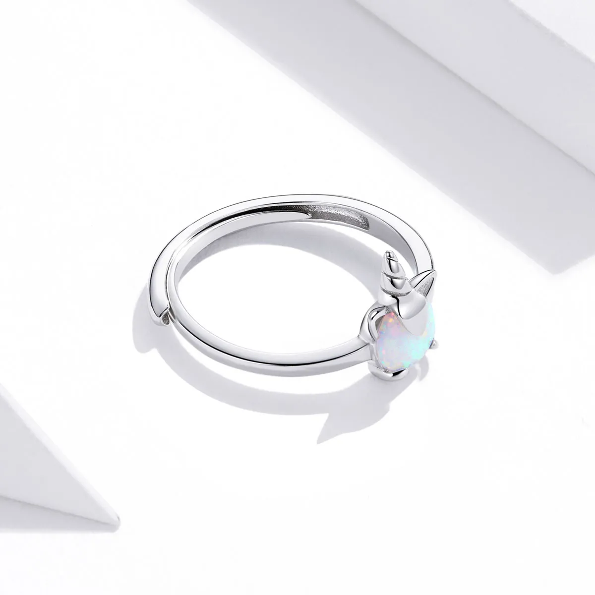 Pandora Style Silver Fantasy Unicorn Open Ring - SCR684