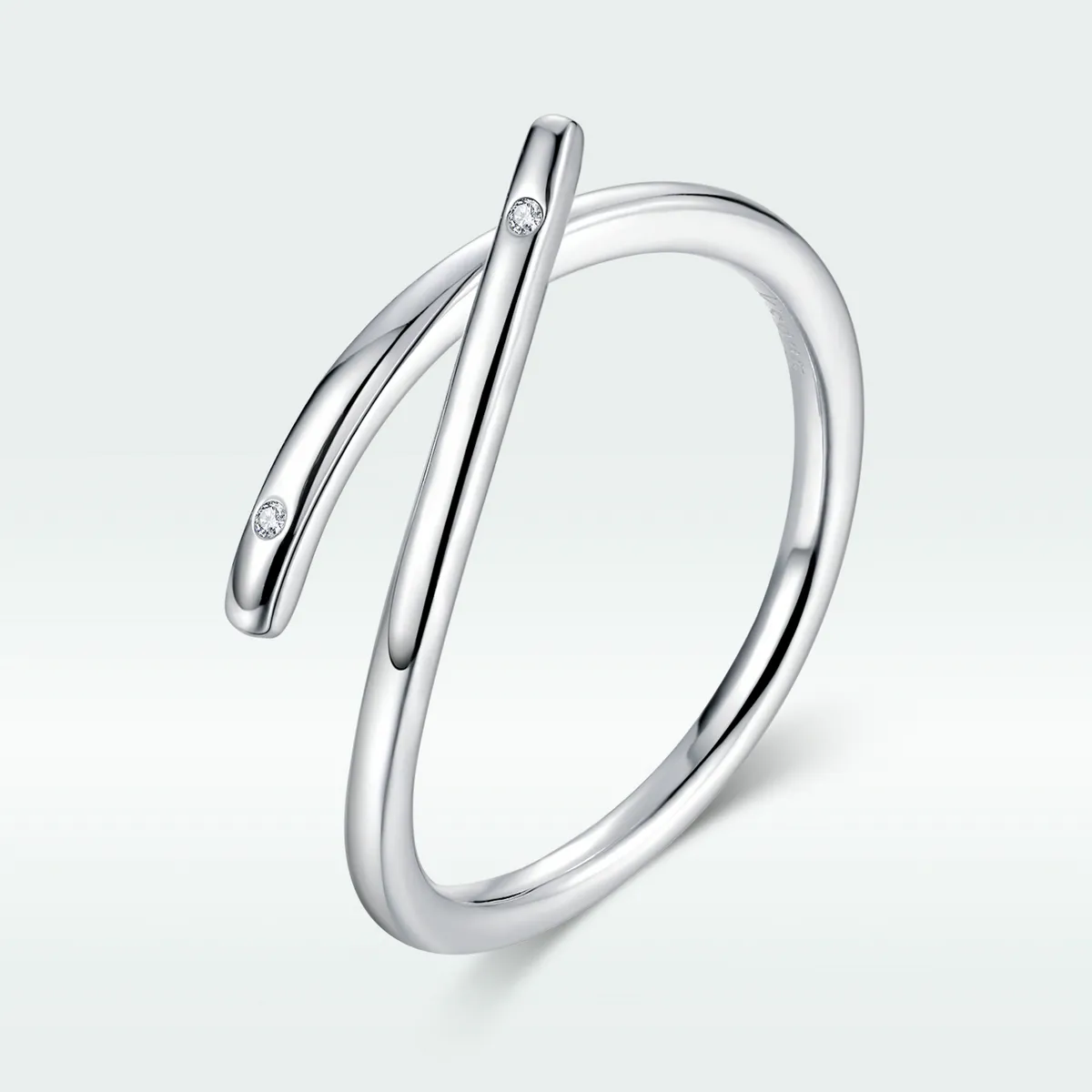 Pandora Style Silver Finger Heart Open Ring - SCR653