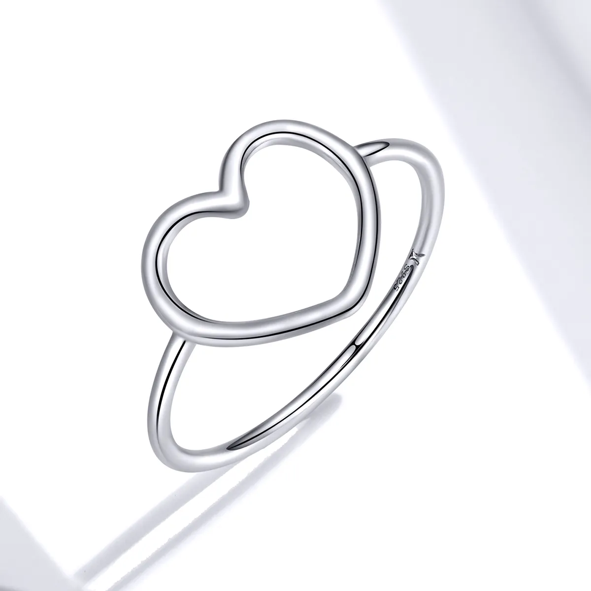 Pandora style silver Heart Ring SCR641