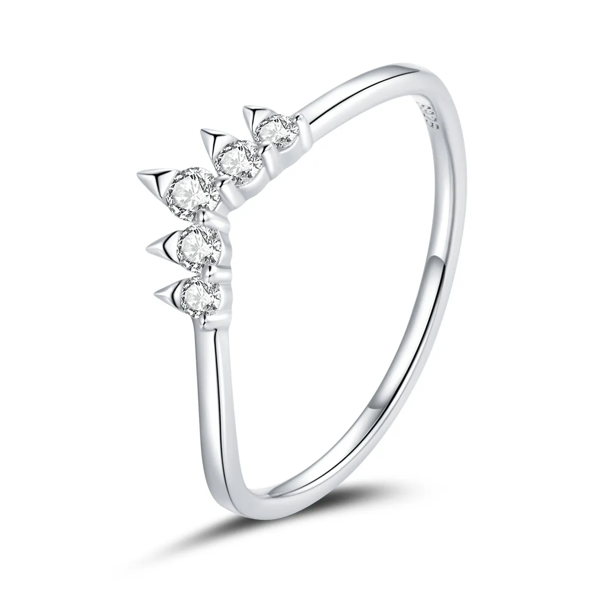 Pandora Style Silver Princess Crown Ring - SCR686