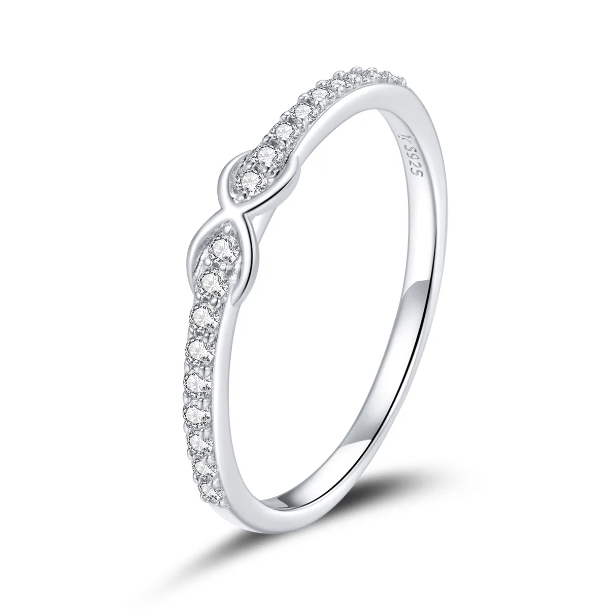 Pandora Style Silver Promises For Her Ring - SCR691