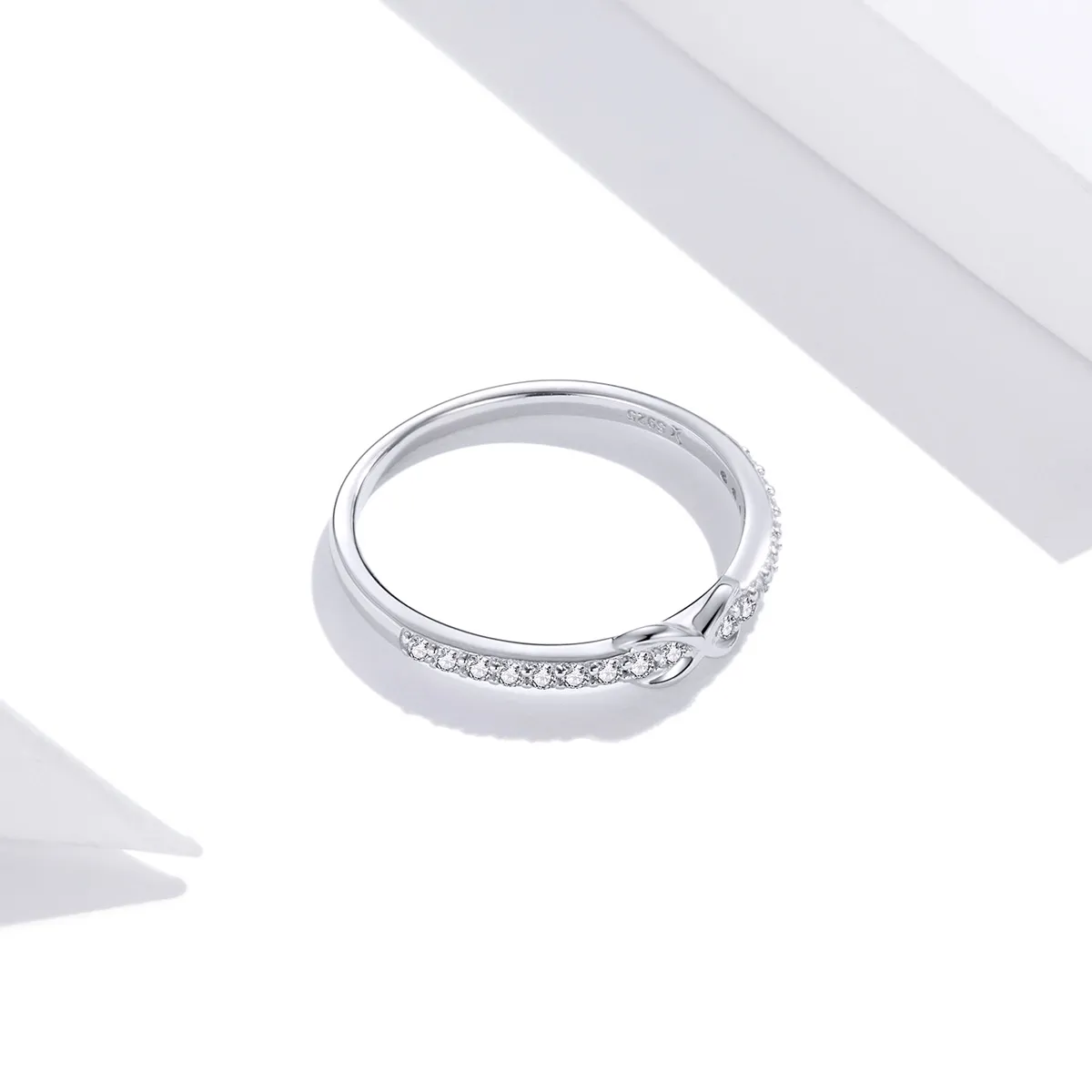 Pandora Style Silver Promises For Her Ring - SCR691