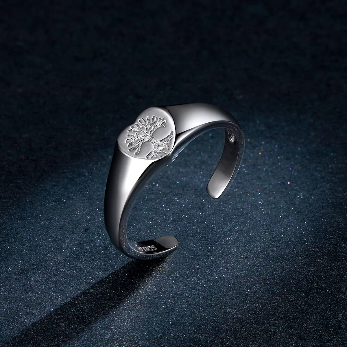 Pandora Style Silver Tree of Life Open Ring - BSR122