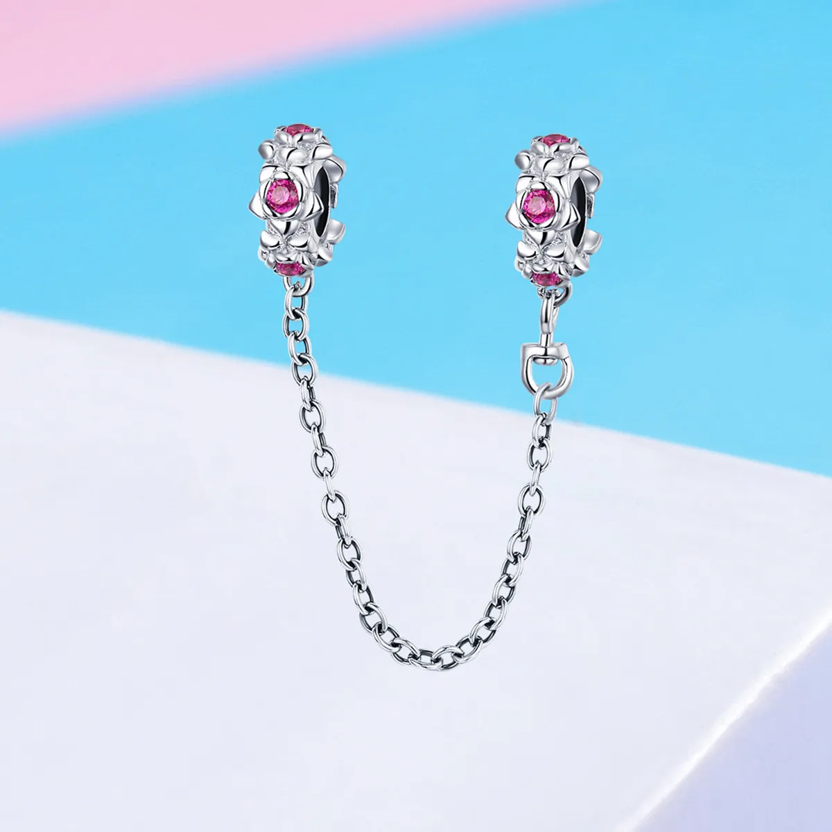 Pandora Style Silver Fairy'S Garland Safety Chain - BSC035
