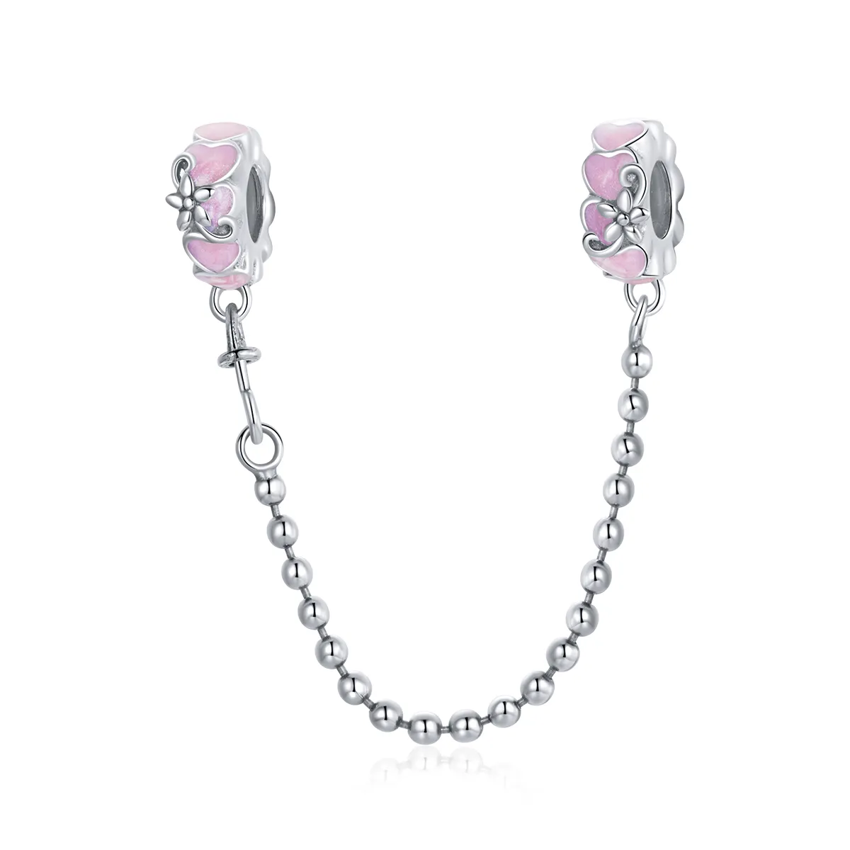 Pandora Style Silver Love Daisy Safety Chain - SCC1799