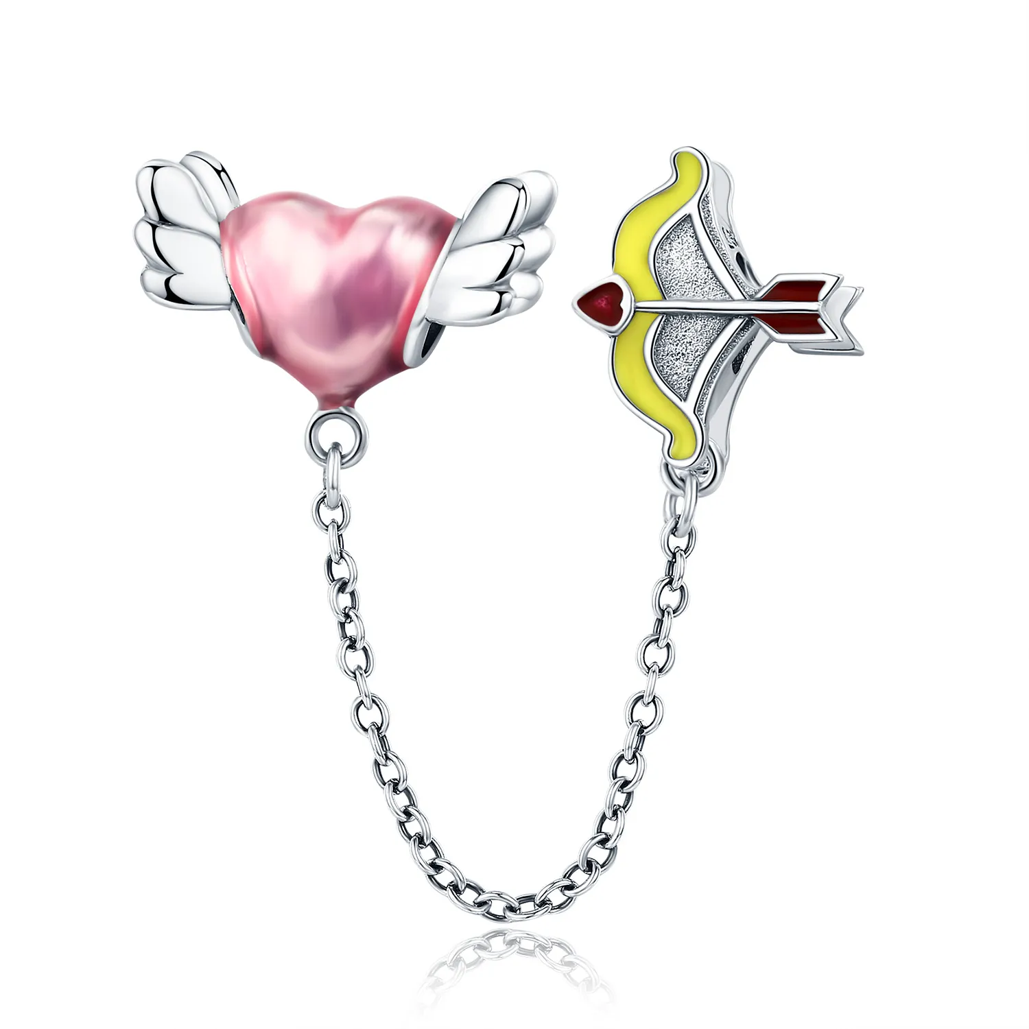 Pandora Style Silver Love Wishes Safety Chain - SCC628