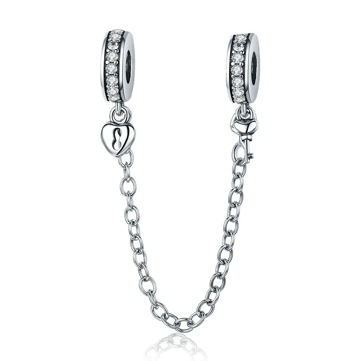 Pandora Style Silver Only Love Safety Chain - SCC606
