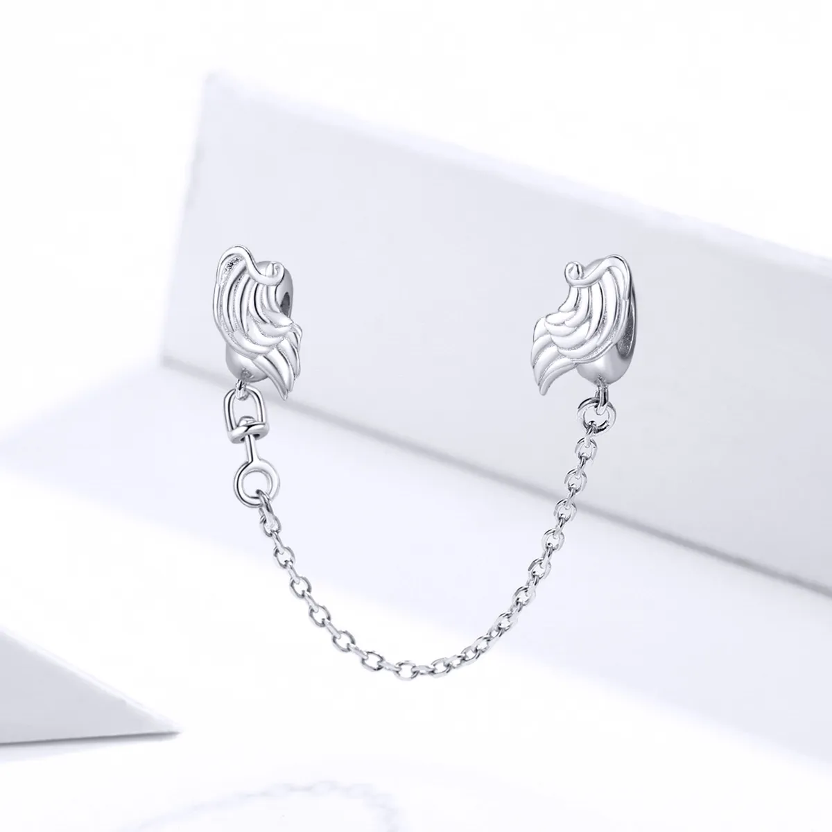 Pandora Style Silver Wings of Angel Safety Chain - BSC241