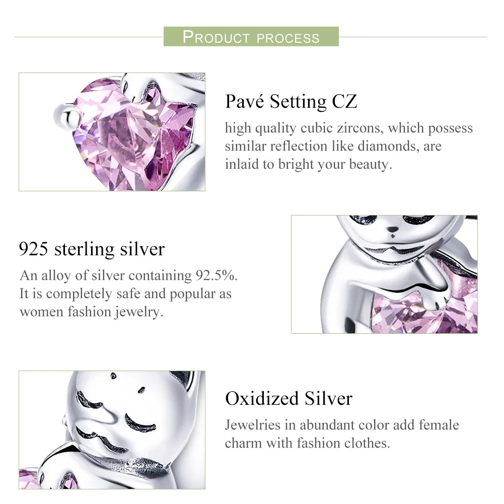 Pandora Style Adorable Cat Jewelry set - SET002