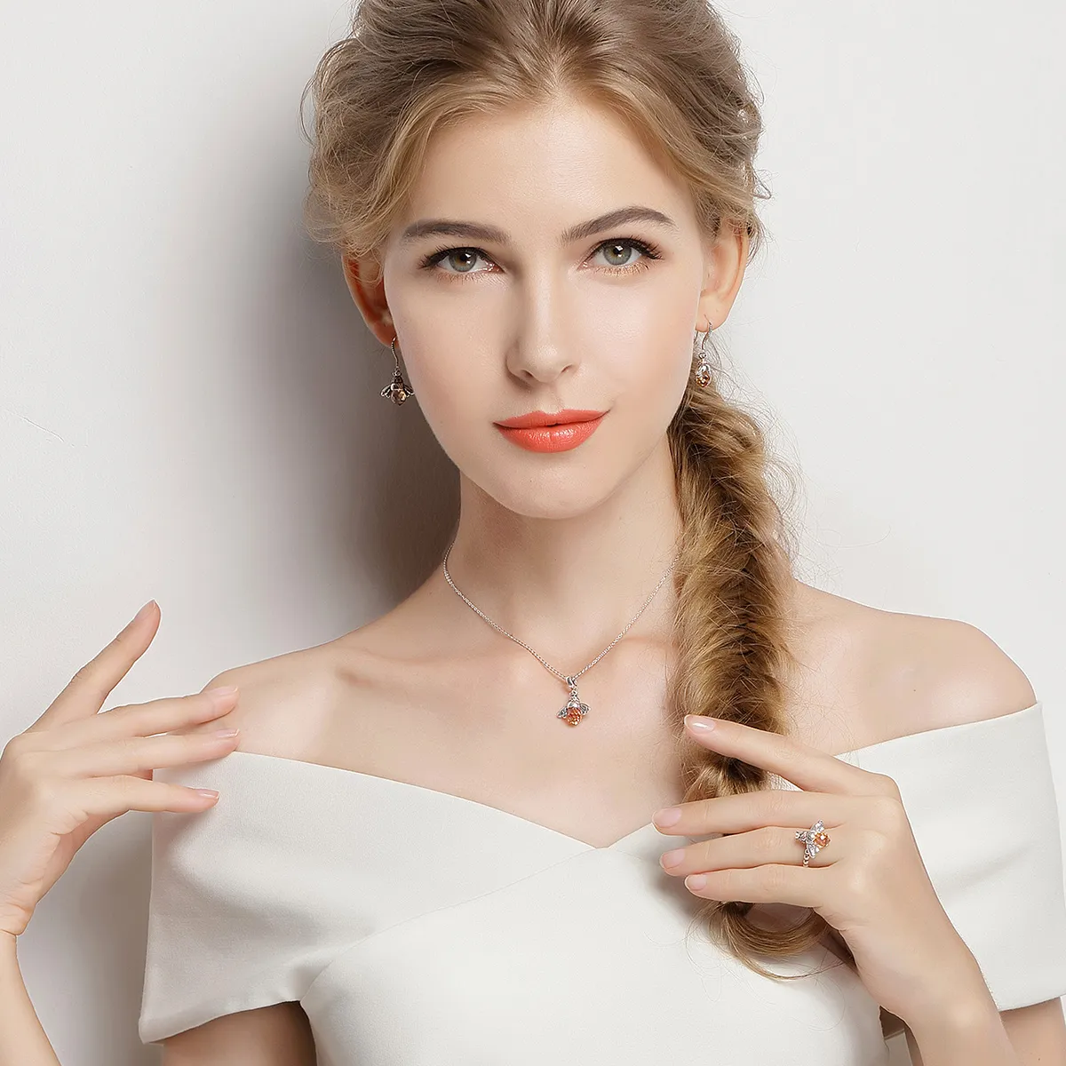 Pandora Style Bee Jewelry set - SET006